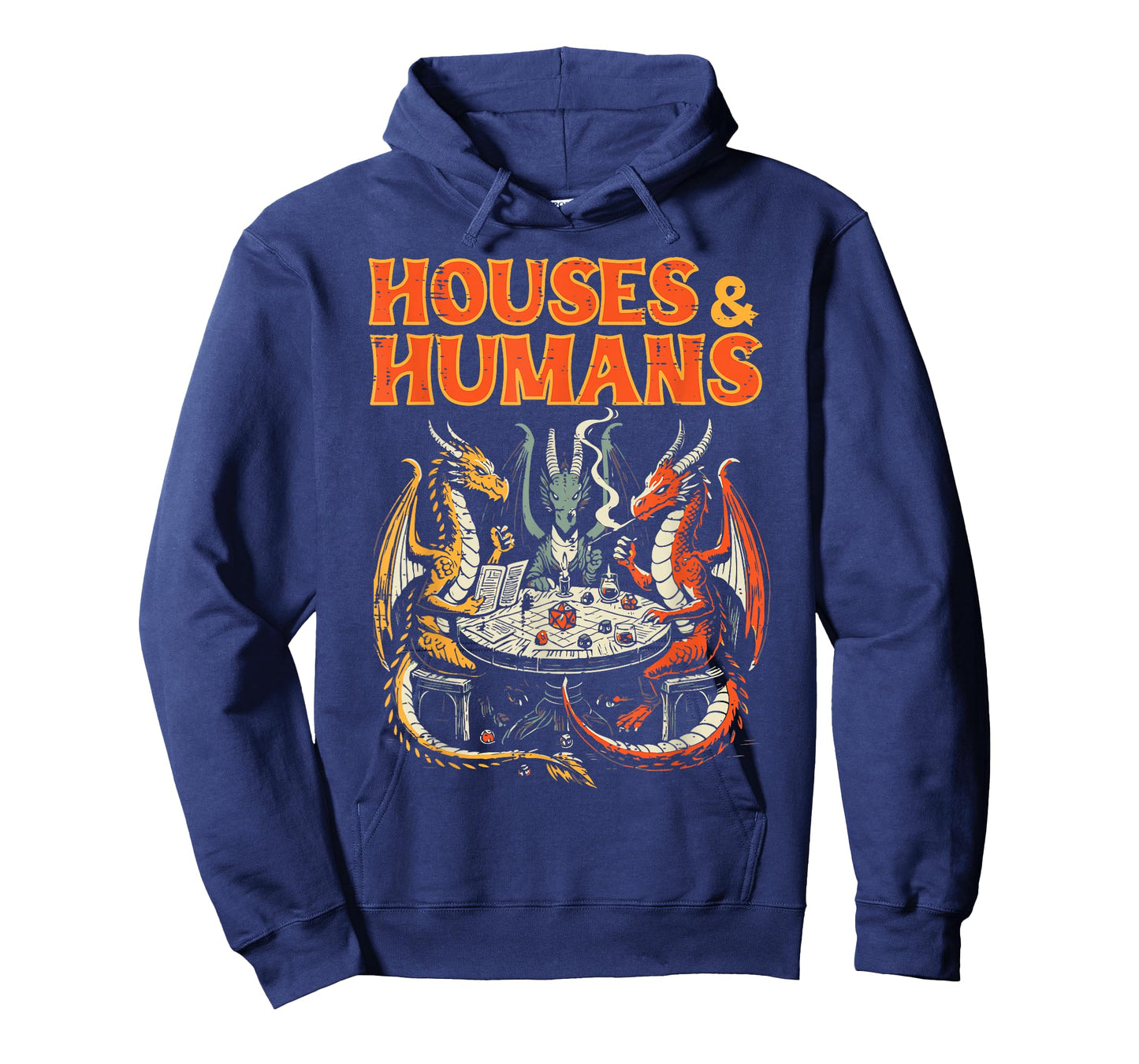 Gaming Houses Humans Funny Rpg Parody Gamer Men Boys Kids T-Shirt