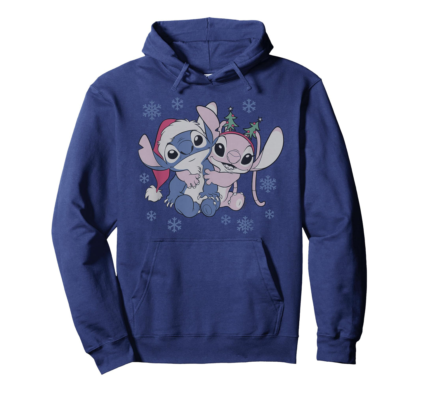 Disney Lilo & Stitch Christmas Angel and Stitch Winter Love T-Shirt