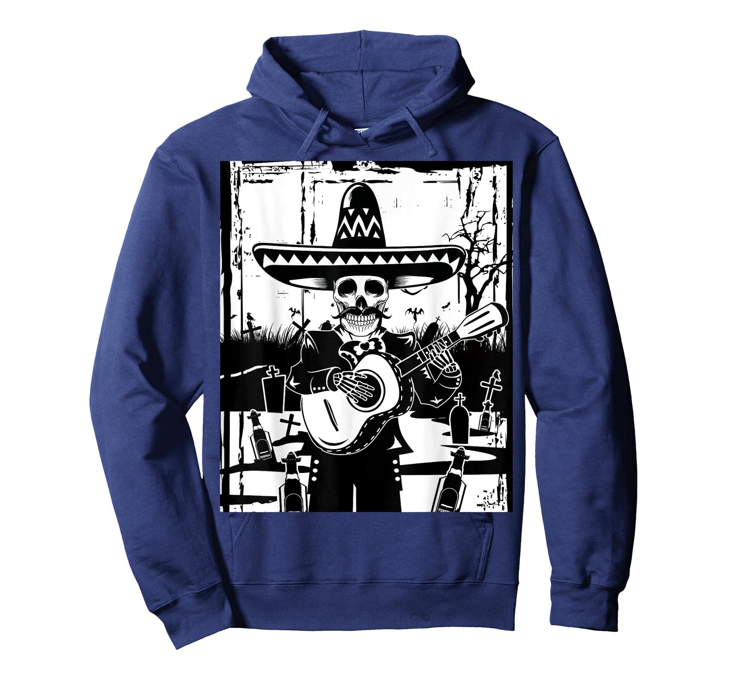 Mariachi Skeleton Dia De Los Muertos Tequila T-Shirt
