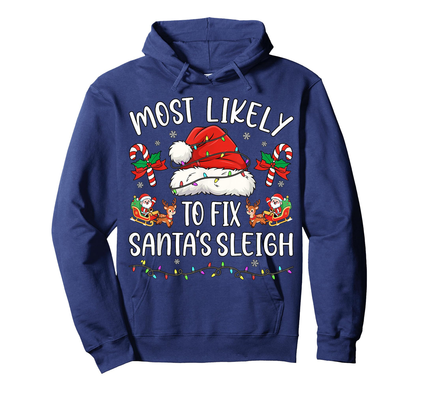 Most Likely to Fix Santa Sleigh Family Matching Christmas T-Shirt
