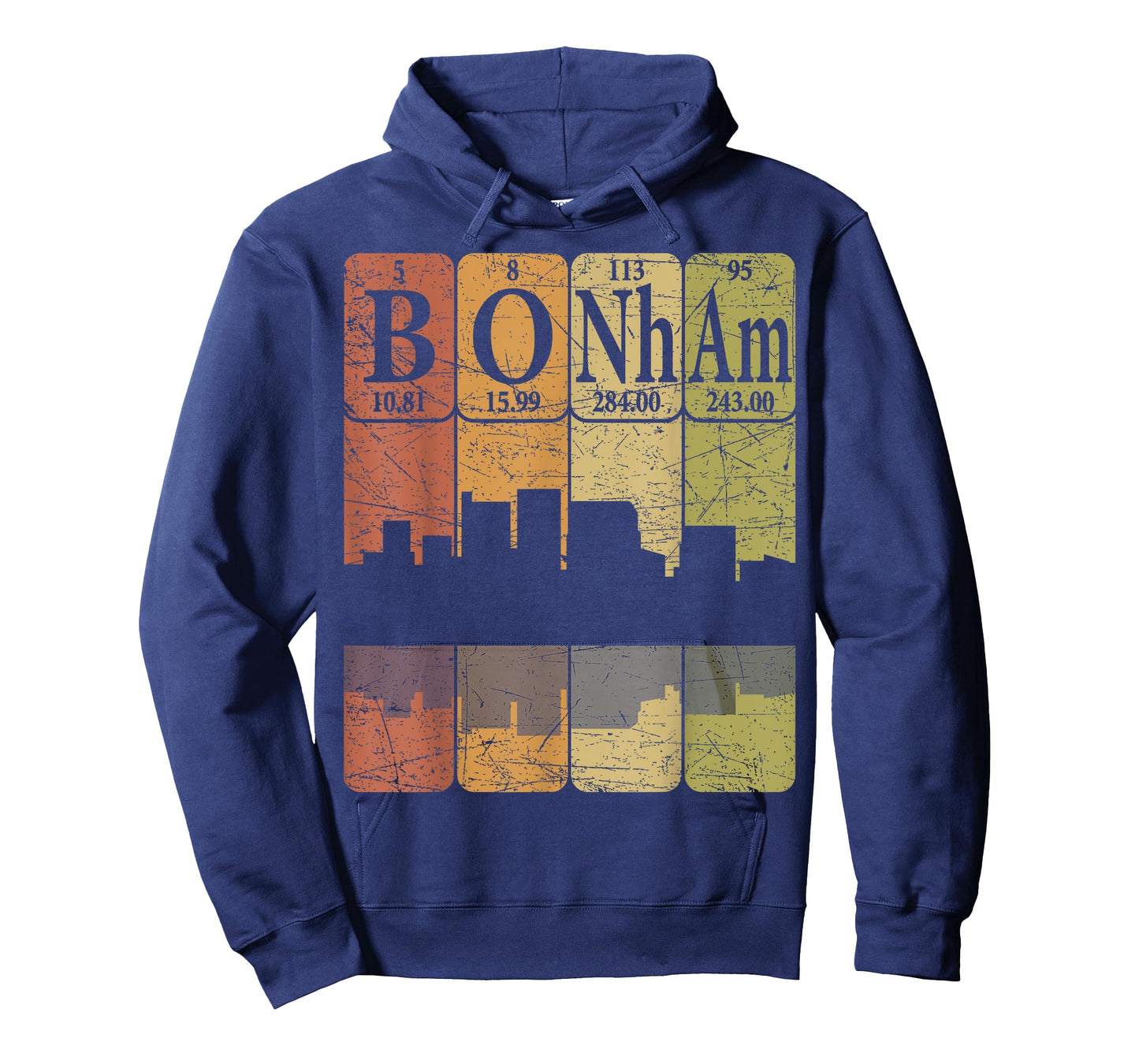 Bonham Periodic Table Elements Bonham Texas Retro T-Shirt