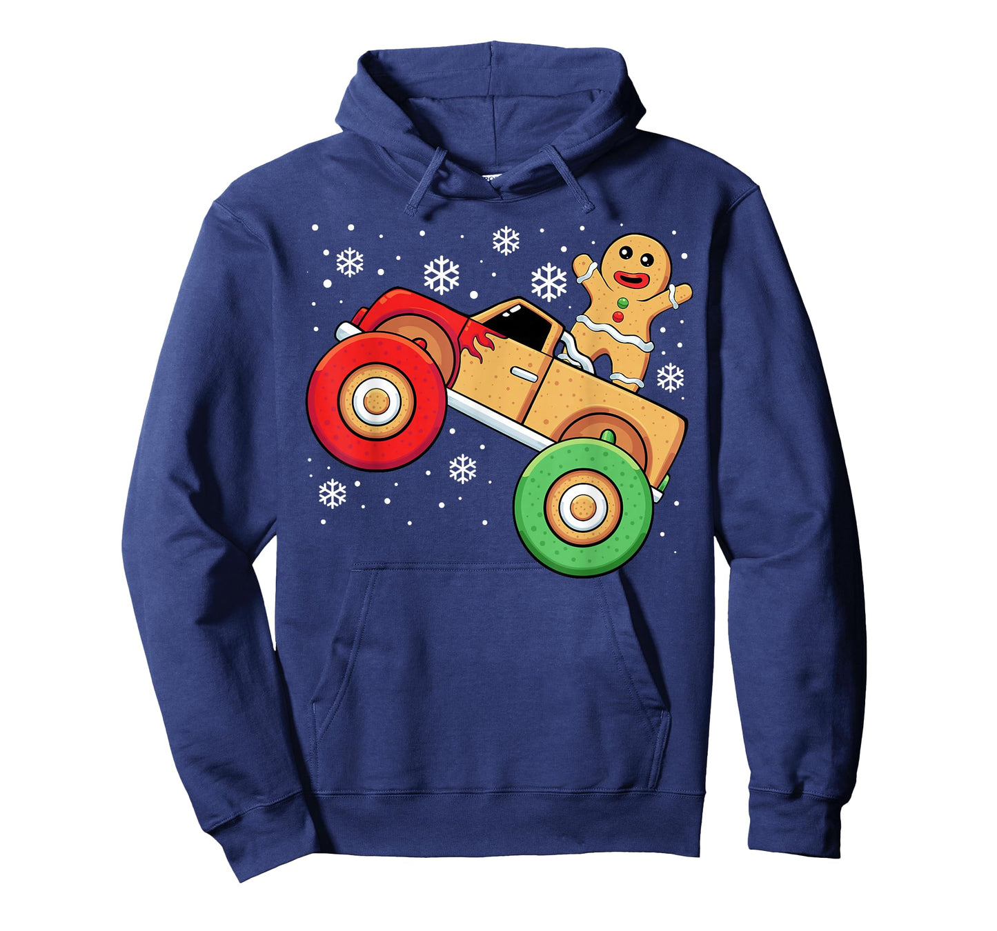 Christmas Gingerbread Man Monster Truck T-Shirt