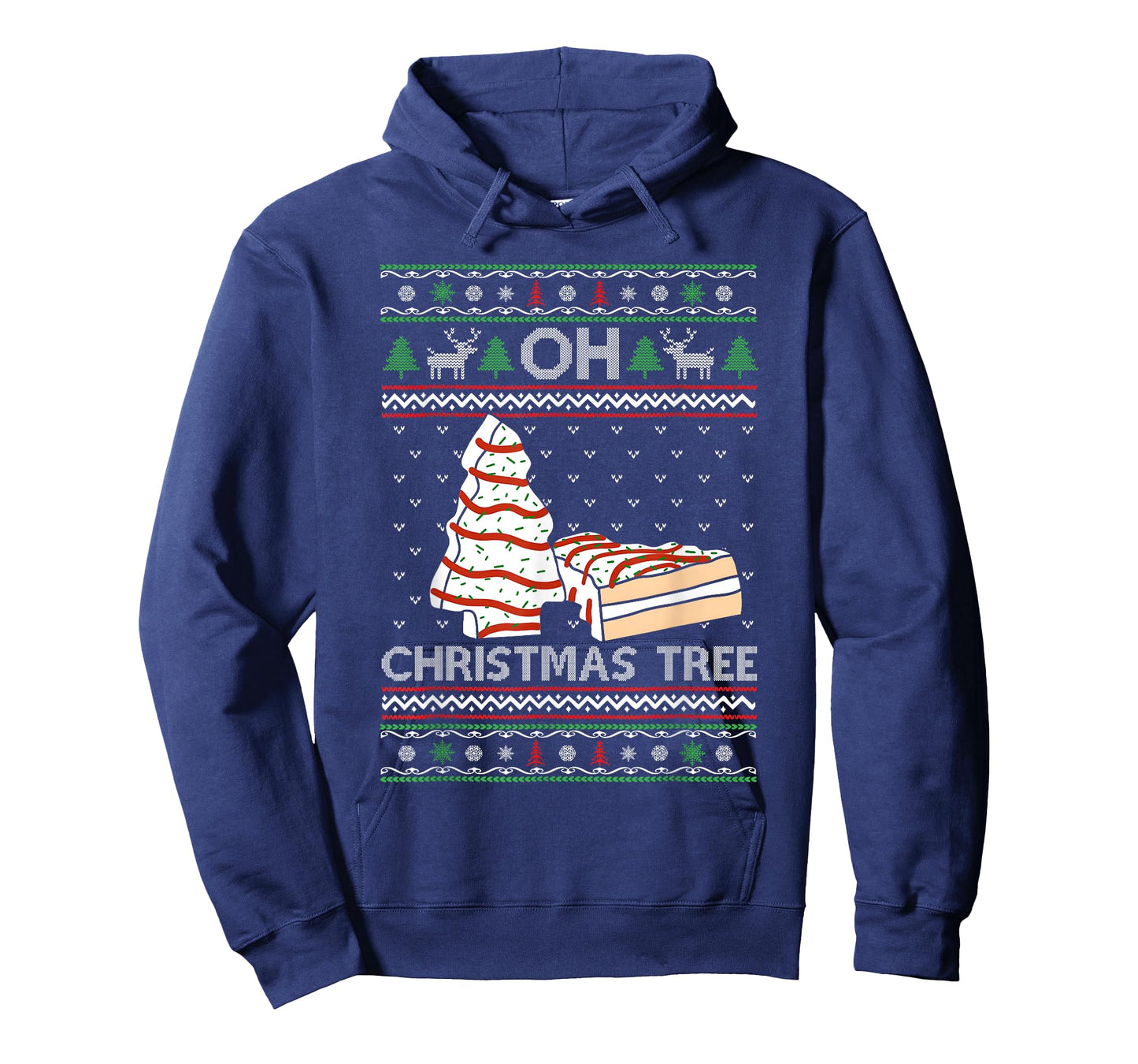 Oh Christmas Tree Cakes Debbie Becky Jen Cake Lovers Xmas T-Shirt