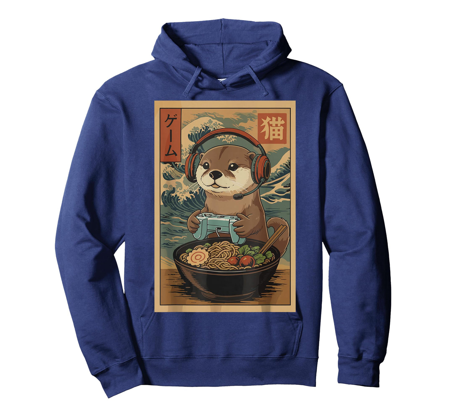 Kawaii Japanese Ramen Otter Retro Gaming Shirts for Men T-Shirt