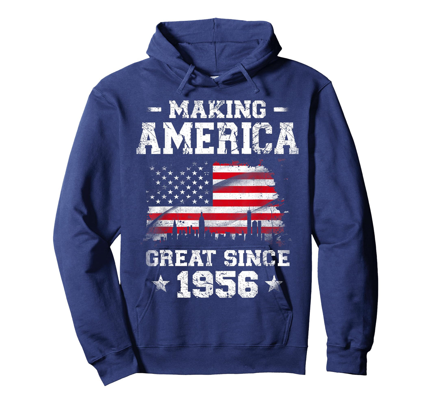 Born In 1956 American Flag Making America Great Since 1956 Women Kids Men T-Shirt
