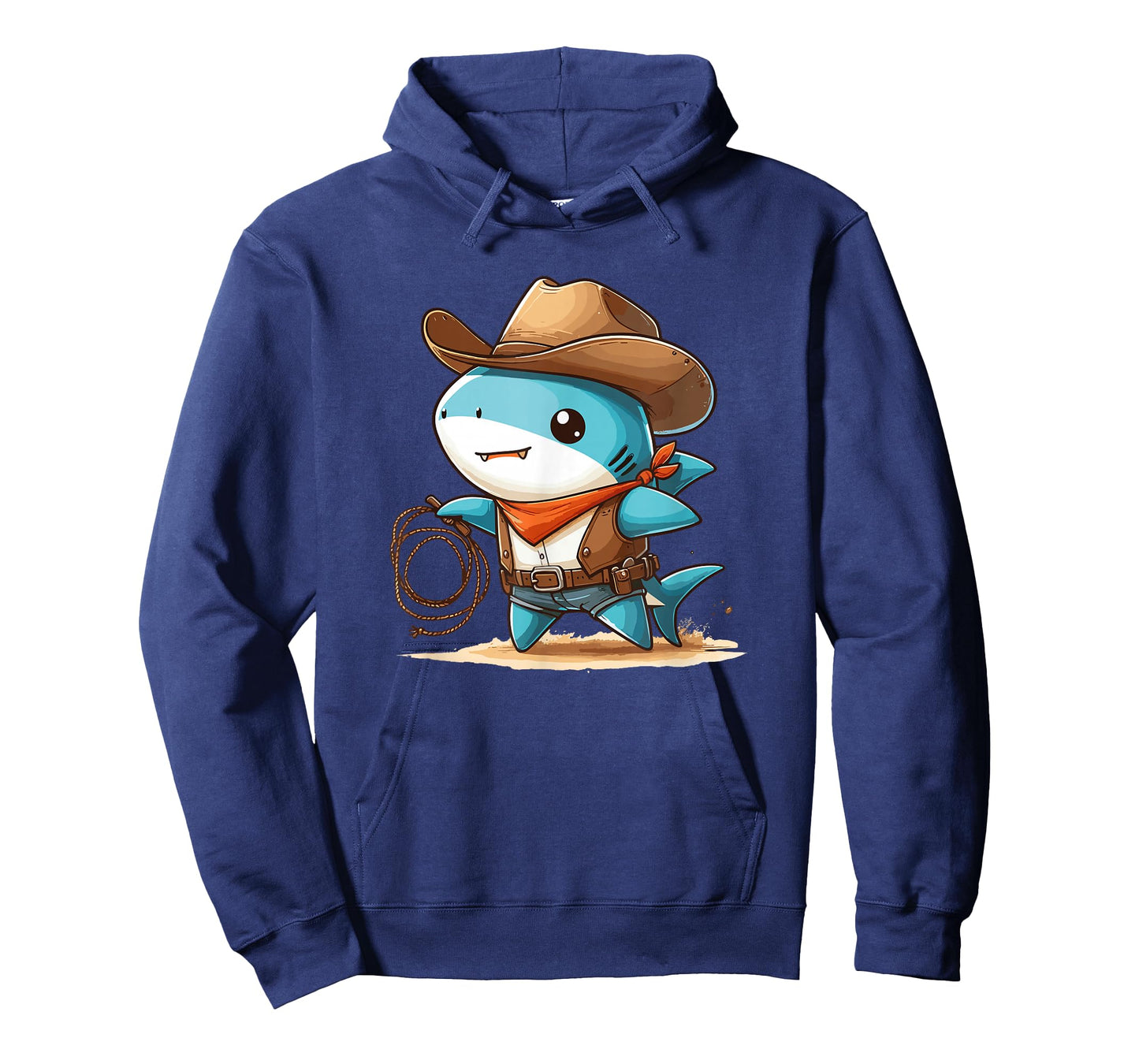 Western Rodeo Cowboy Hat Shark Texas Animals T-Shirt