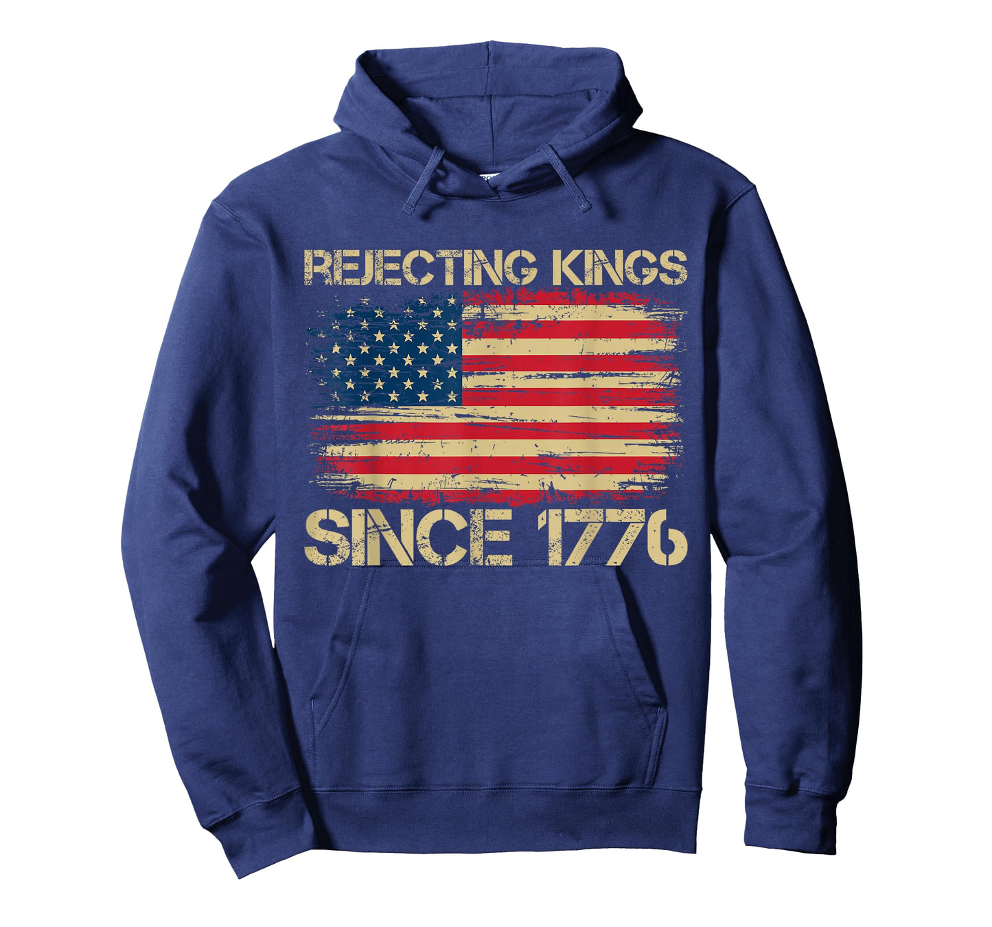 Rejecting Kings Since 1776 American Vintage Flag T-Shirt