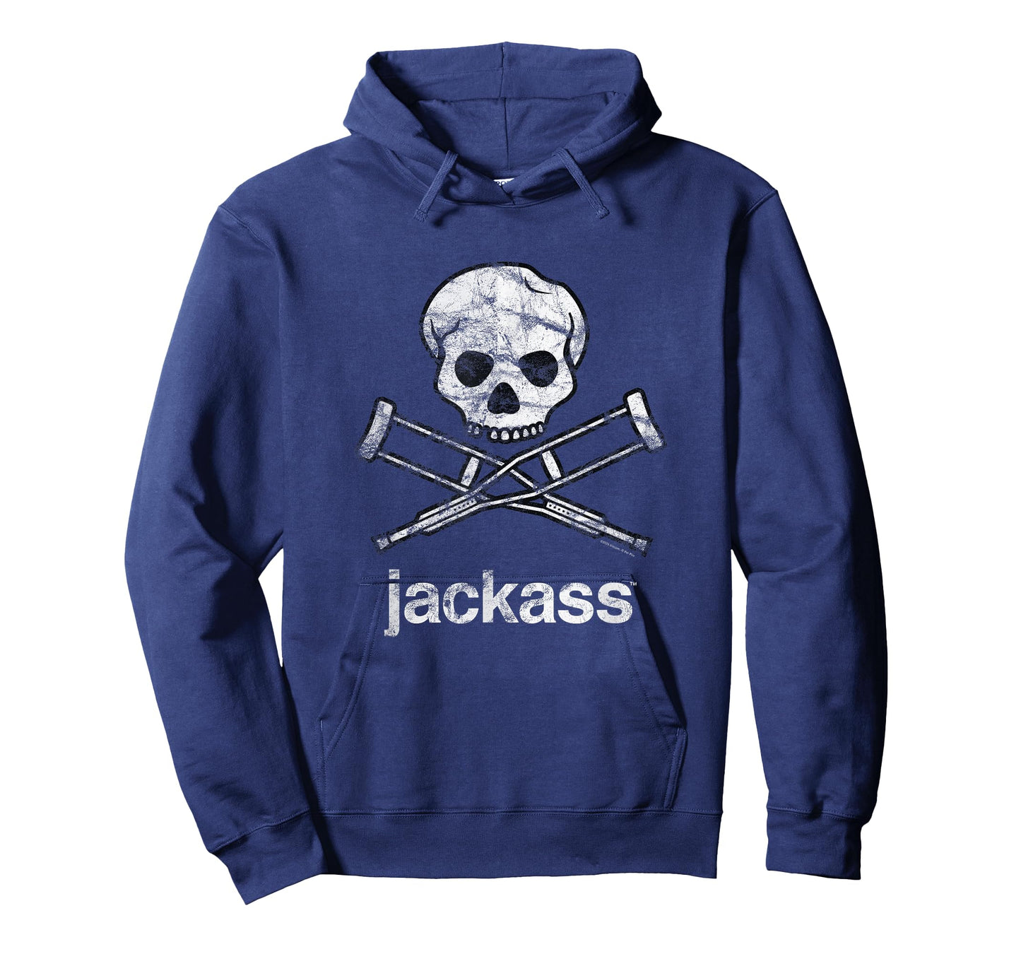 Jackass Skull and Crutches Logo T-Shirt