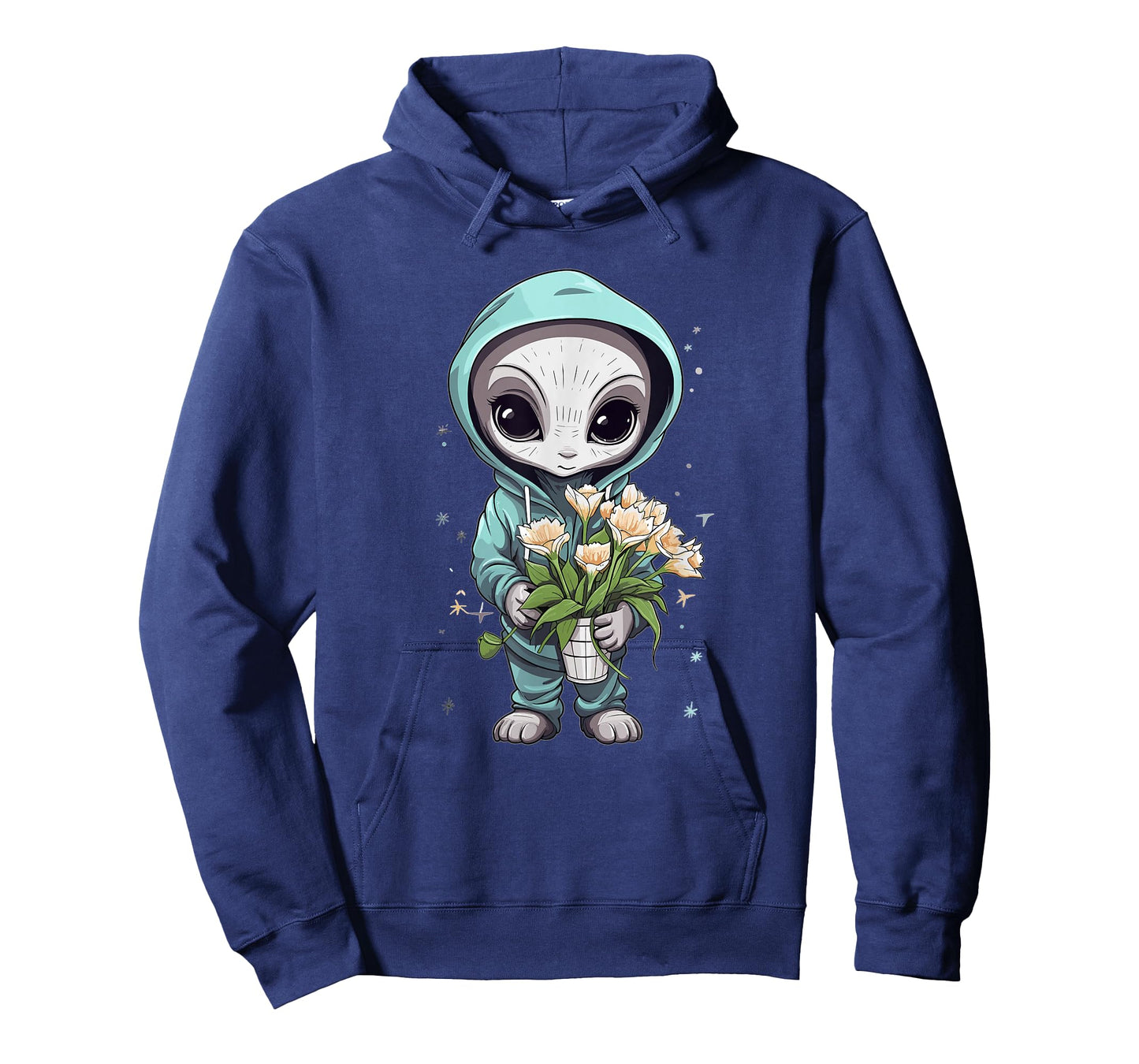 Cute Alien Girl With Flowers I Alien T-Shirt