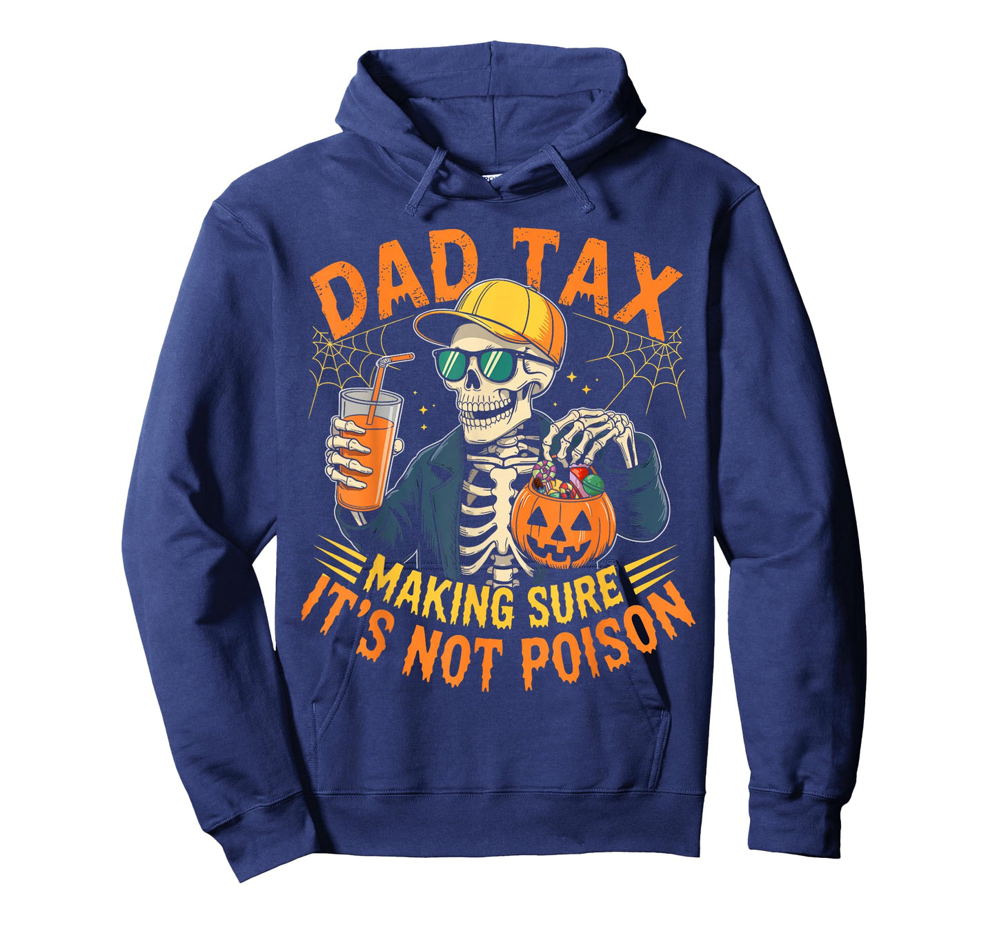 Dad Tax Halloween Pumpkin Candy Funny Skull Men Dad Joke T-Shirt