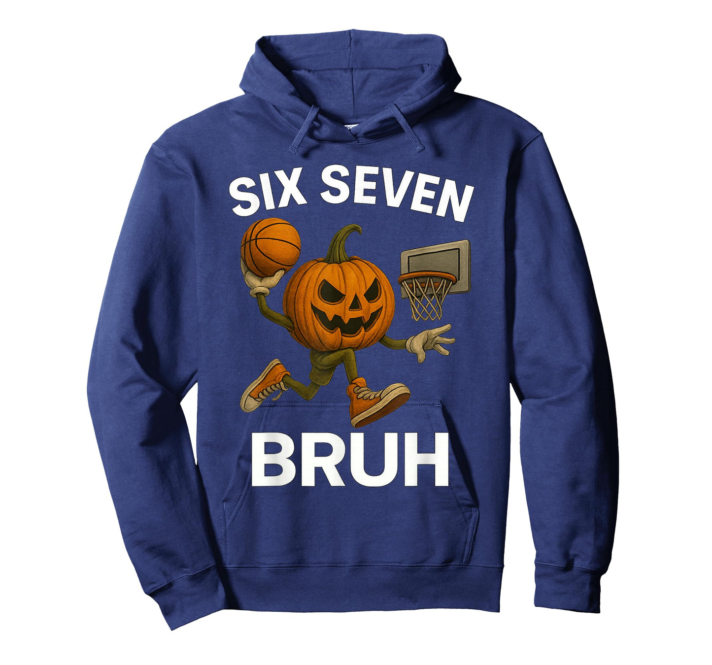 Six Seven Bruh Halloween Basketball Pumpkin T-Shirt