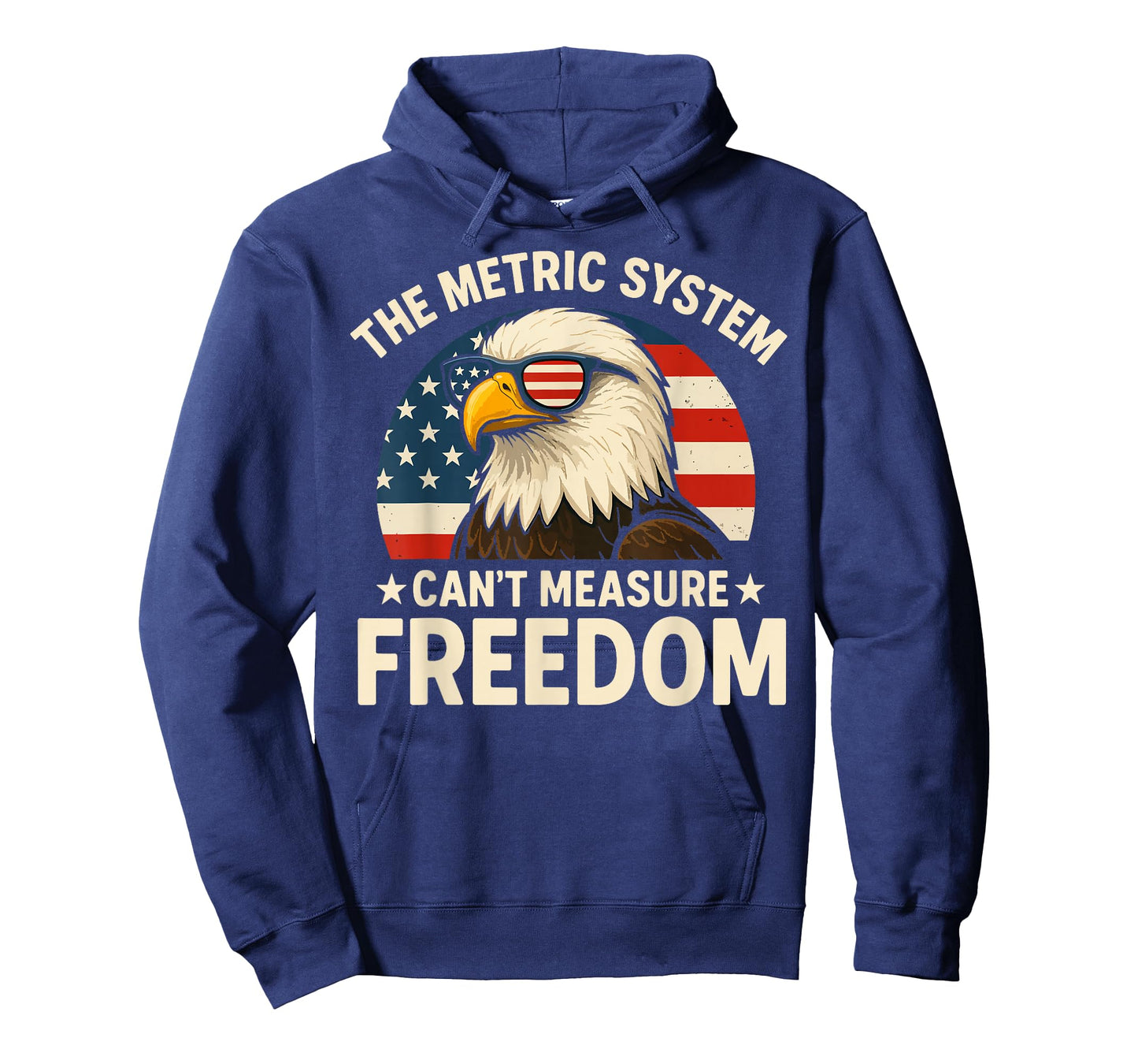 The Metric System Can't Measure Freedom Eagle USA Flag Meme T-Shirt