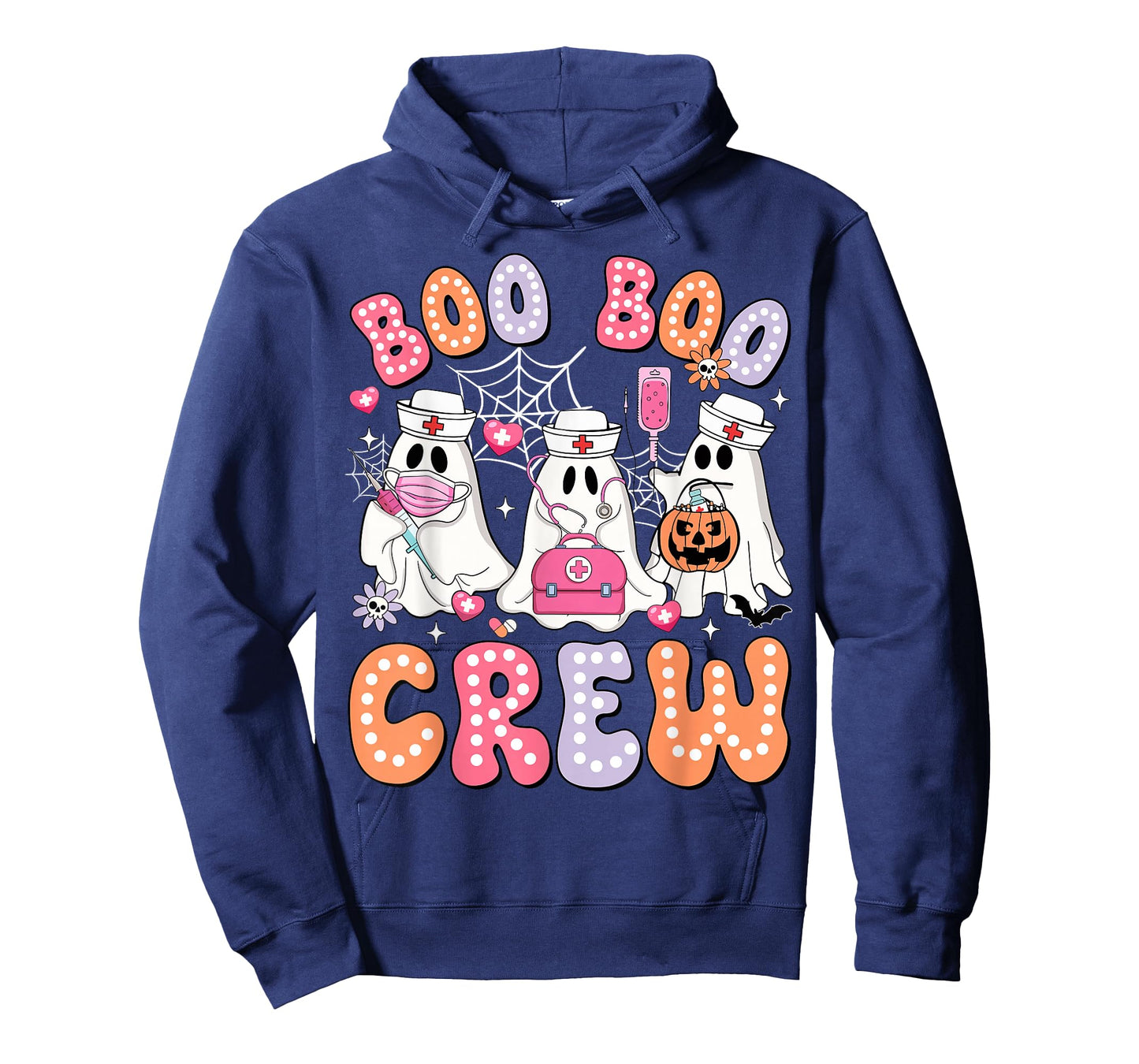 Boo Boo Crew Nurse Funny Ghost Halloween Nurse Life Women T-Shirt