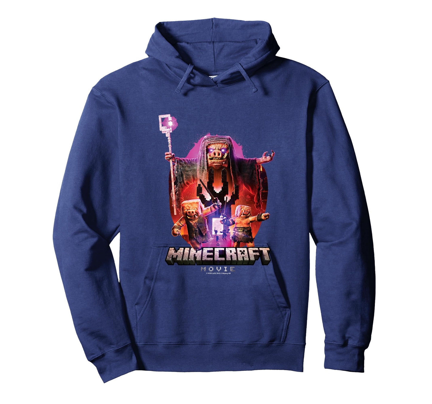 A Minecraft Movie Piglins Coming Out from A Nether Portal T-Shirt