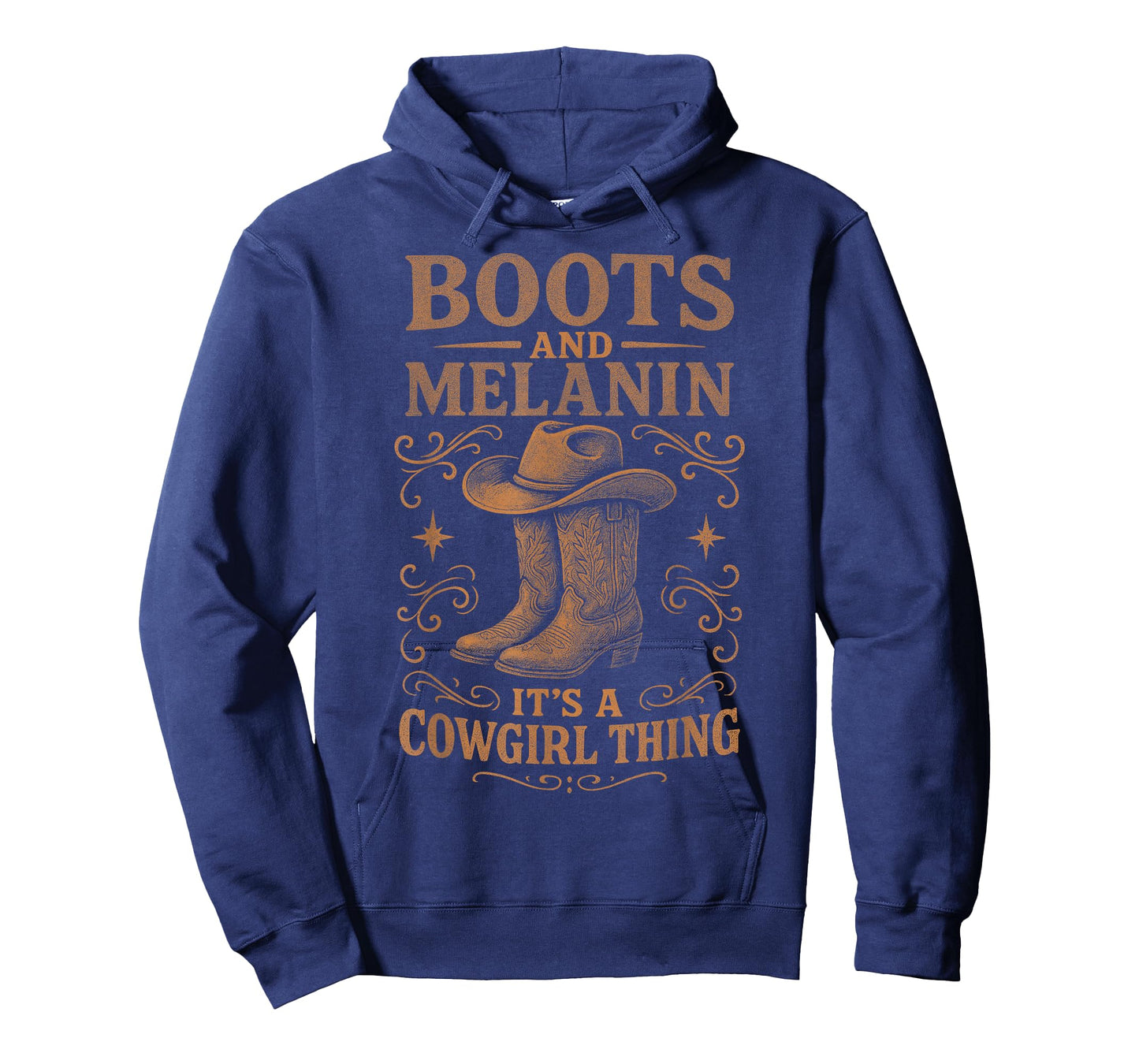 Boots and Melanin It's A Cowgirl Thing, Western Rodeo Girl T-Shirt