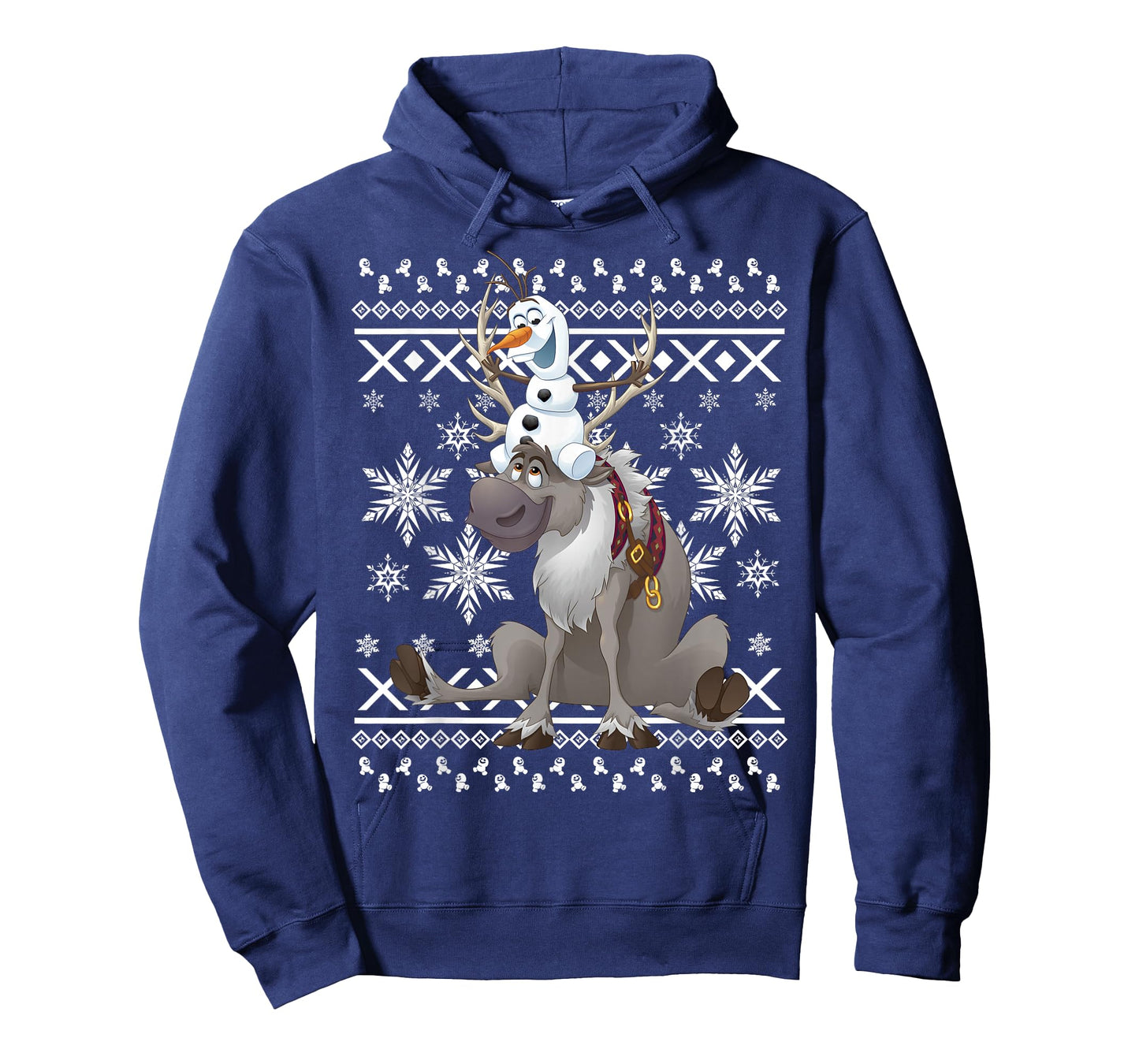 Disney Frozen Olaf Sven Riding Antlers Ugly Sweater T-Shirt T-Shirt