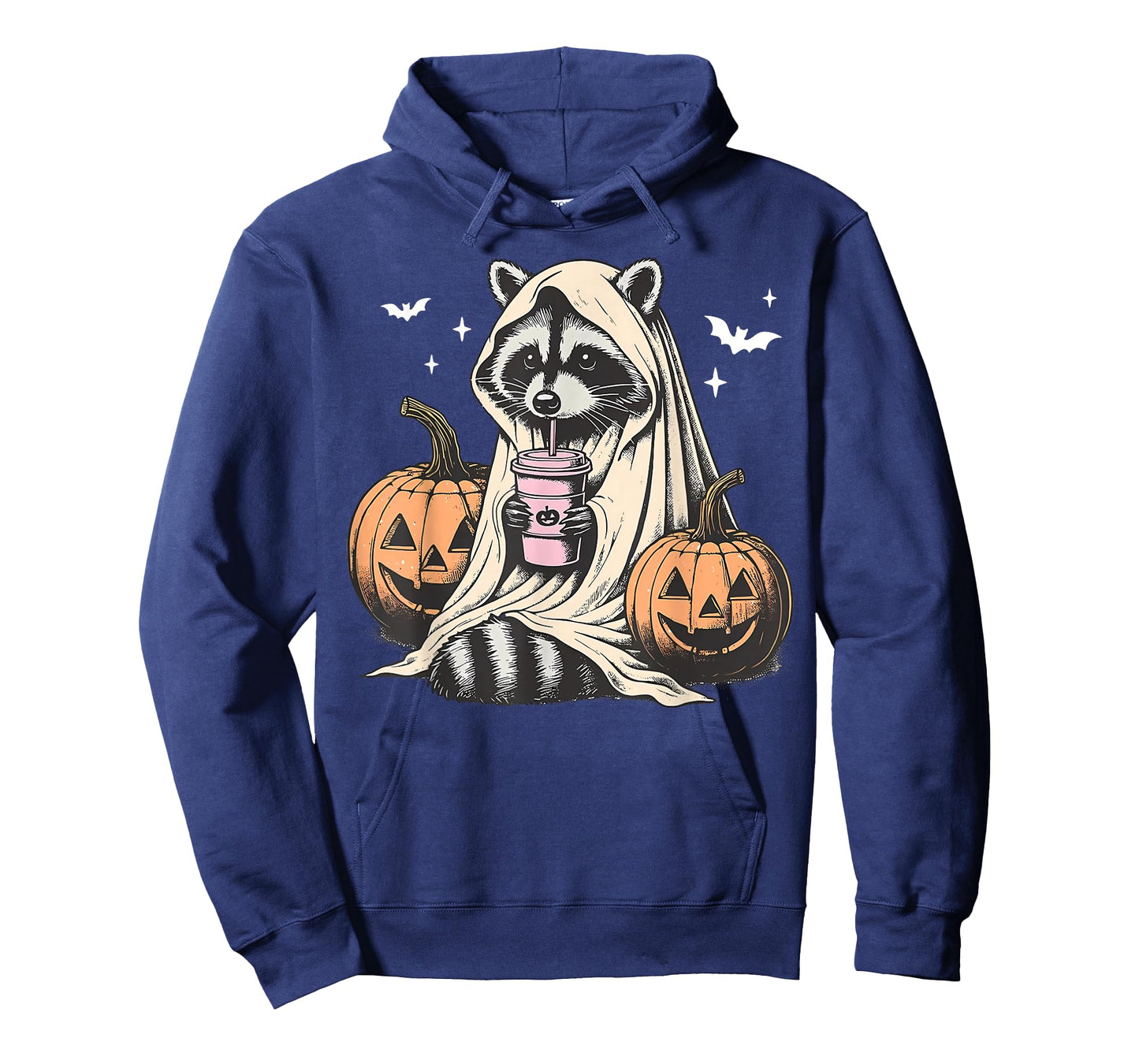 Spooky Ghost Raccoon Latte Halloween Fall Spooky Season T-Shirt
