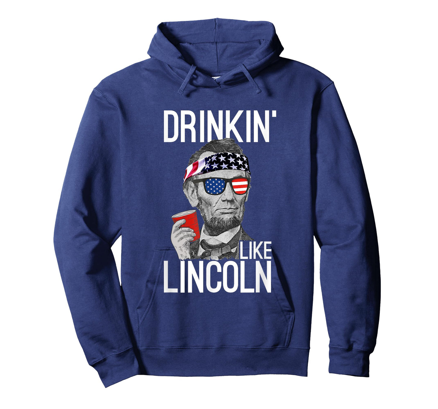 Drinkin' Like Lincoln Patriot Abraham Lincoln Beer Drinking T-Shirt