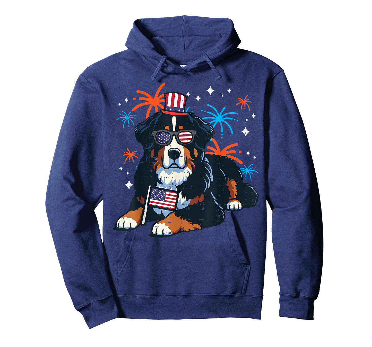 4th Of July Bernese Mountain Dog USA Patriot Men Women Kids T-Shirt