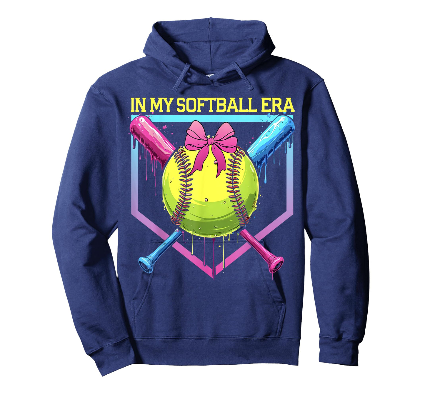 Softball Drip In My Softball Era Softball Mom Girls Game Day T-Shirt