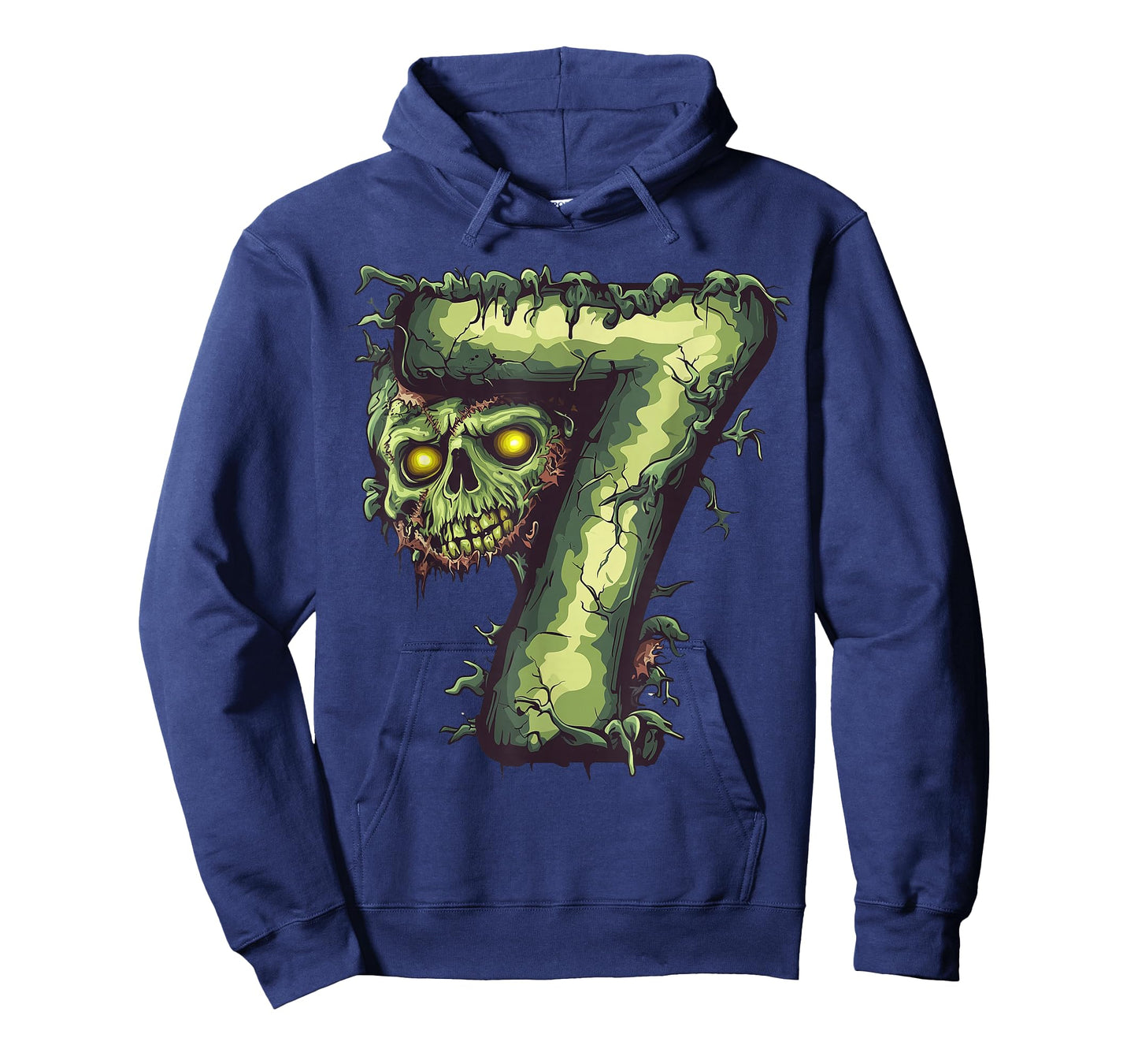 Fun 7th Birthday Zombie Halloween Themed 7 Years Old Kids T-Shirt