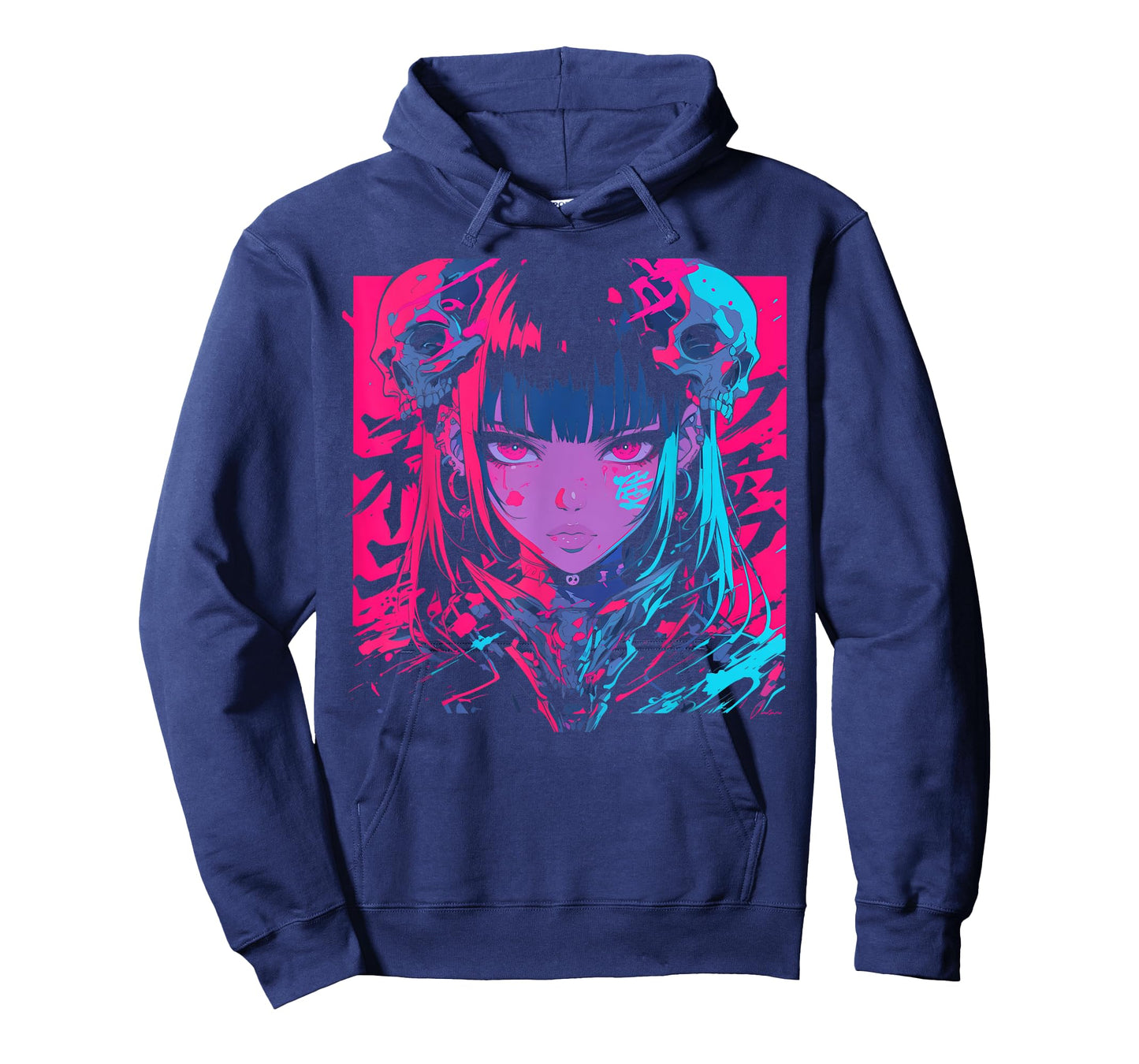 Goth Grunge Demon Anime Girl Waifu Horror Alt Aesthetic T-Shirt