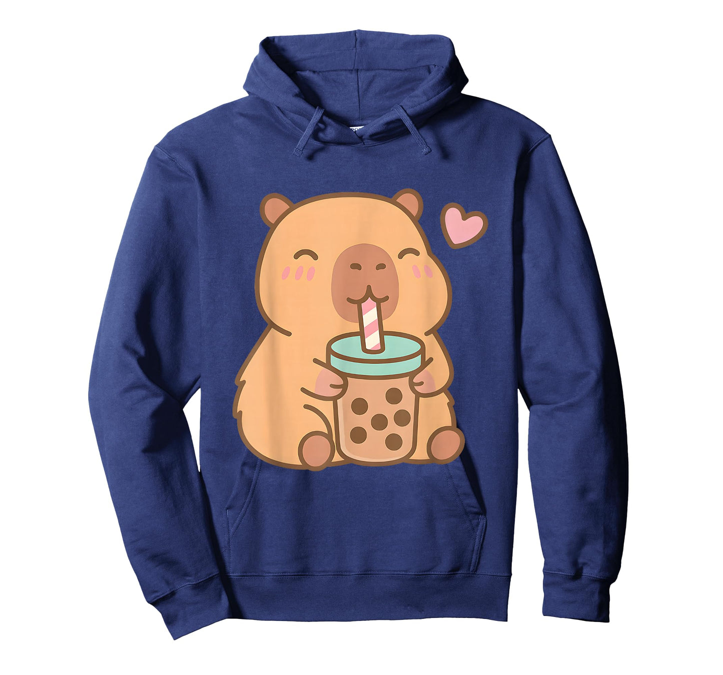 Cute Capybara Kawaii Anime Drinking Bubble Tea Lover Girls T-Shirt