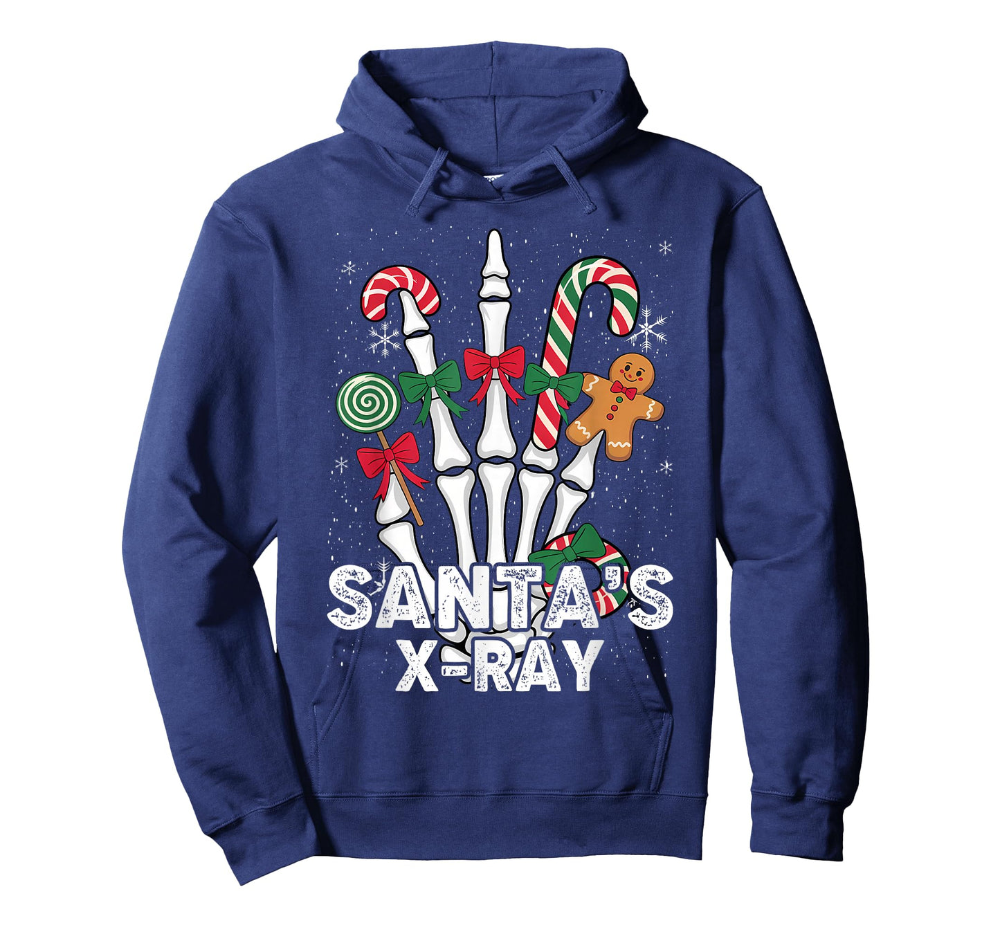 Santa's X-Ray Candy Cane Christmas Radiology Technologist T-Shirt