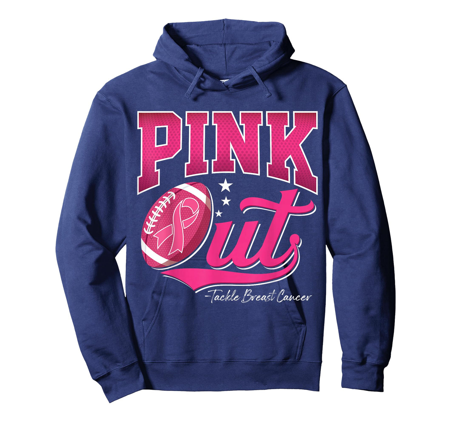 Pink Out Football Breast Cancer Awareness Men Women Kids T-Shirt