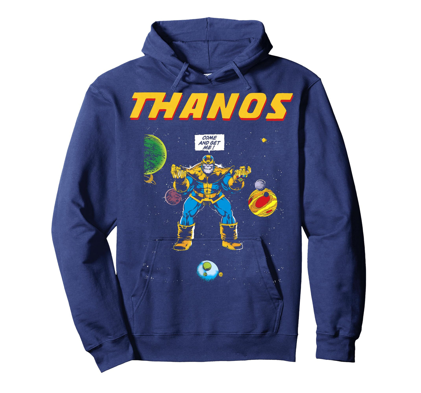 Marvel Thanos Come And Get Me Retro Comic Graphic T-Shirt T-Shirt