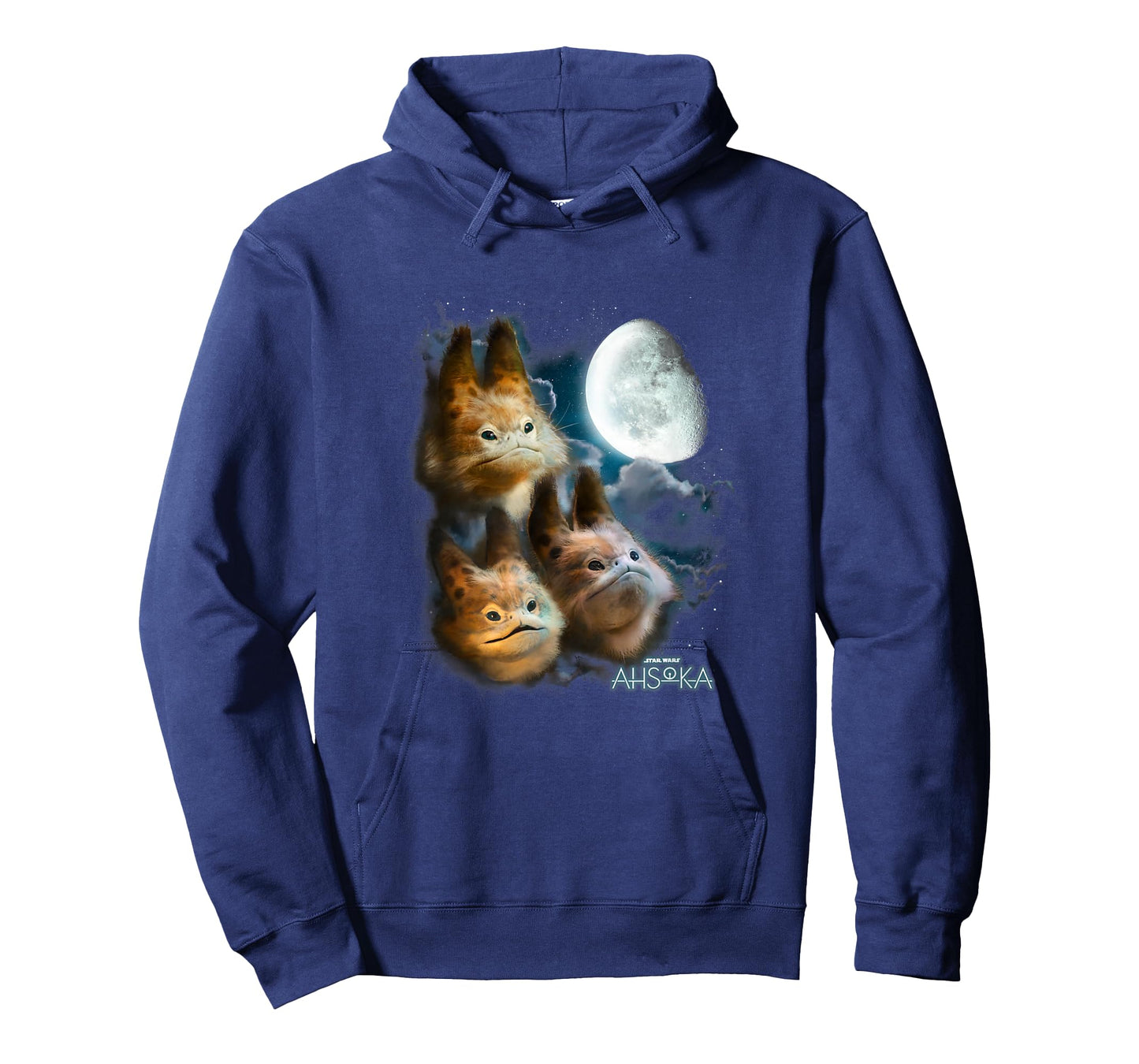 Star Wars: Ahsoka Loth-Cat Cloudy Galactic Trio Portrait T-Shirt