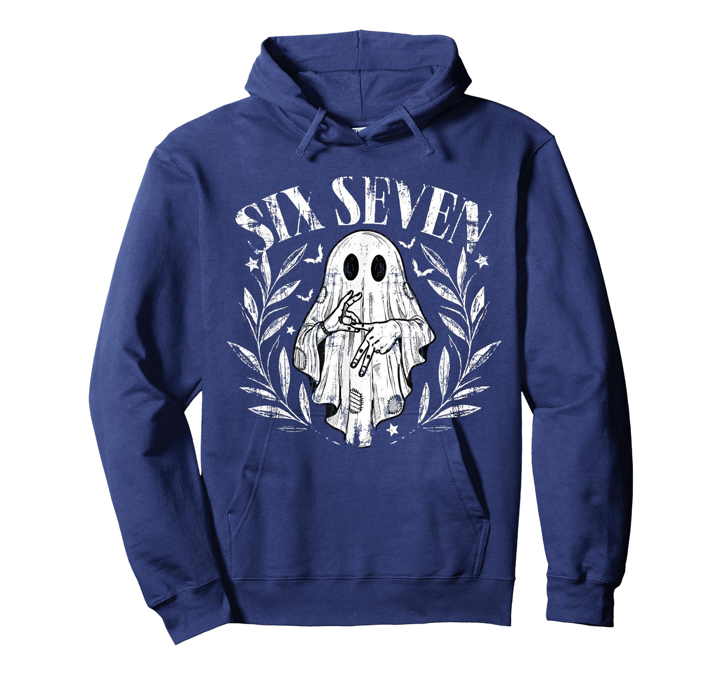 Funny Six Seven 6 7 Meme Slang Halloween Ghost T-Shirt