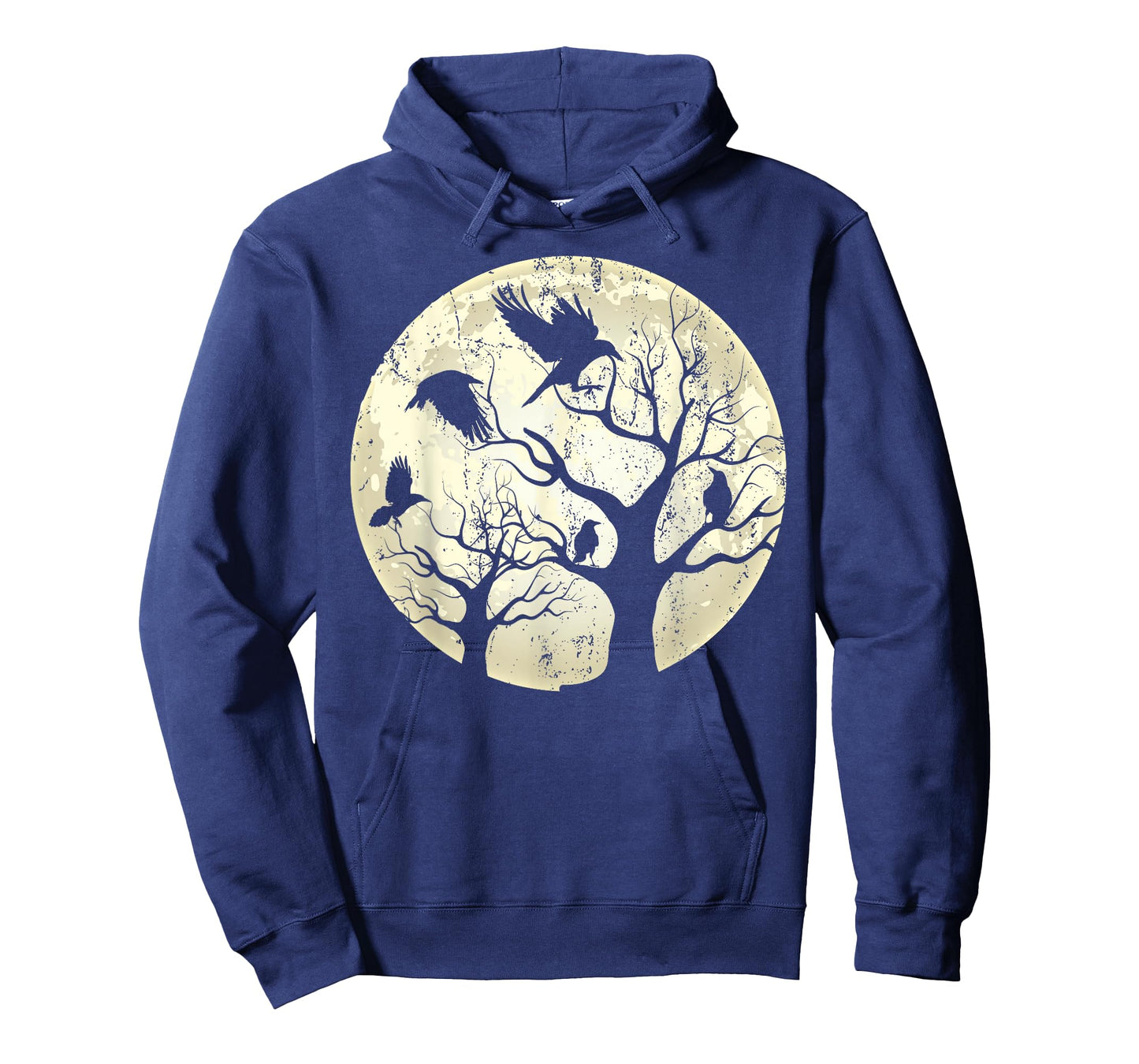 Gothic Animal Forest Bird Raven Creepy Night Moonlight Crow T-Shirt