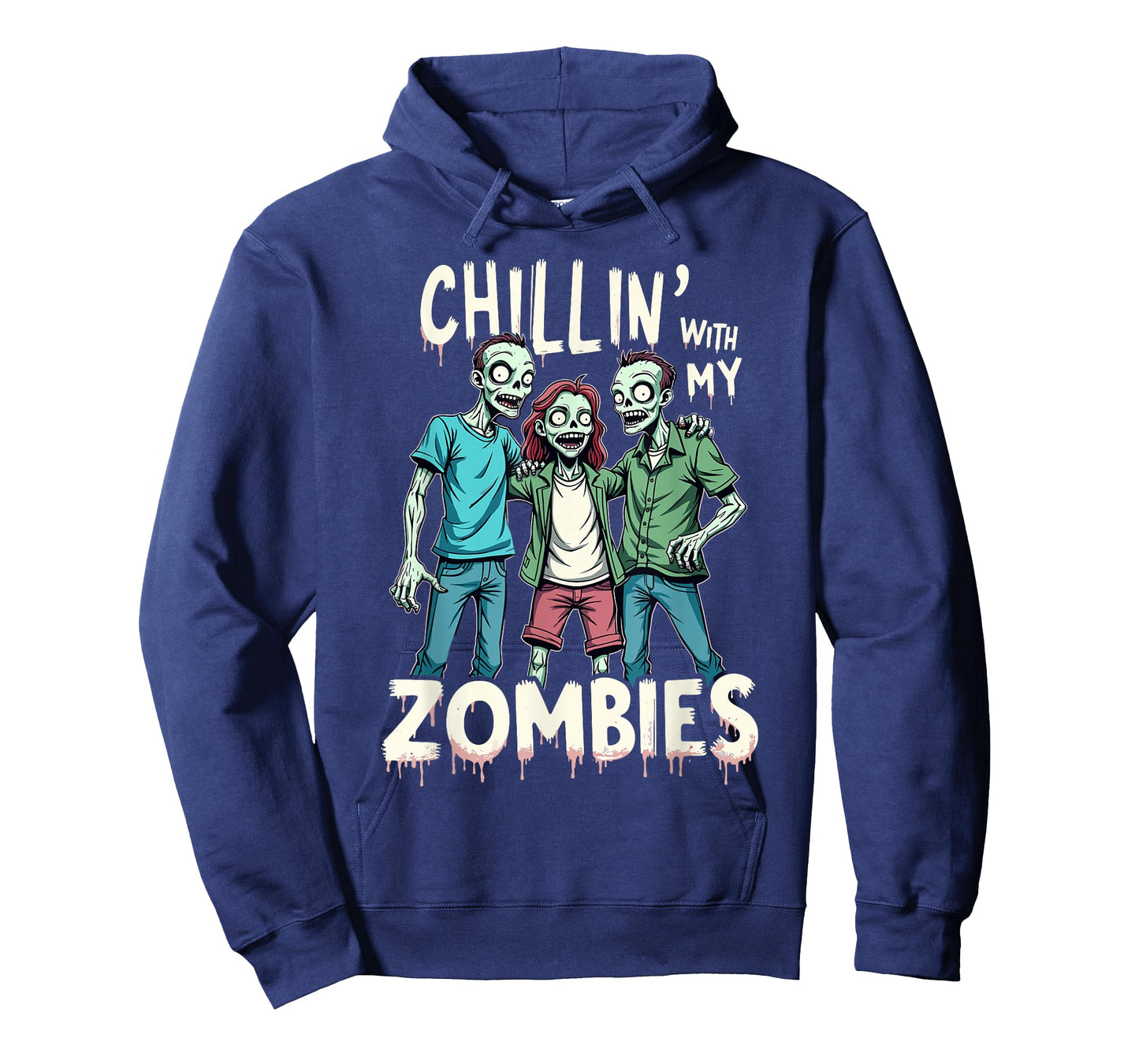 Chillin With My Zombies Funny Zombie Costume Boys Halloween T-Shirt
