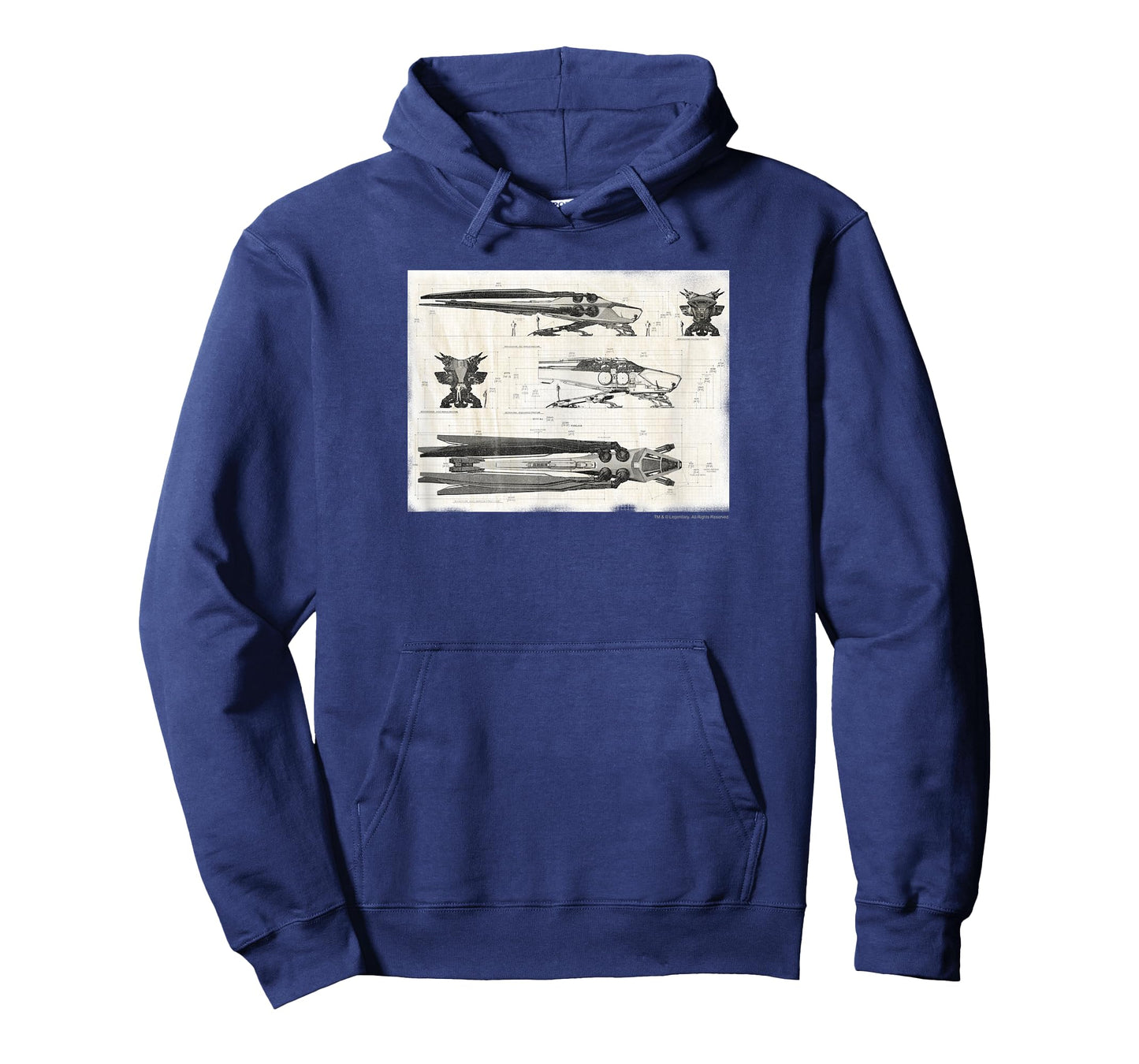 Dune - Royal Ornithopter Blueprint - Cream T-Shirt
