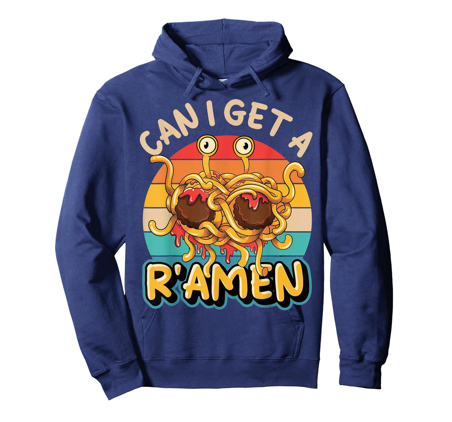Flying Spaghetti Monster FSM Retro Can I Get A R'Amen T-Shirt