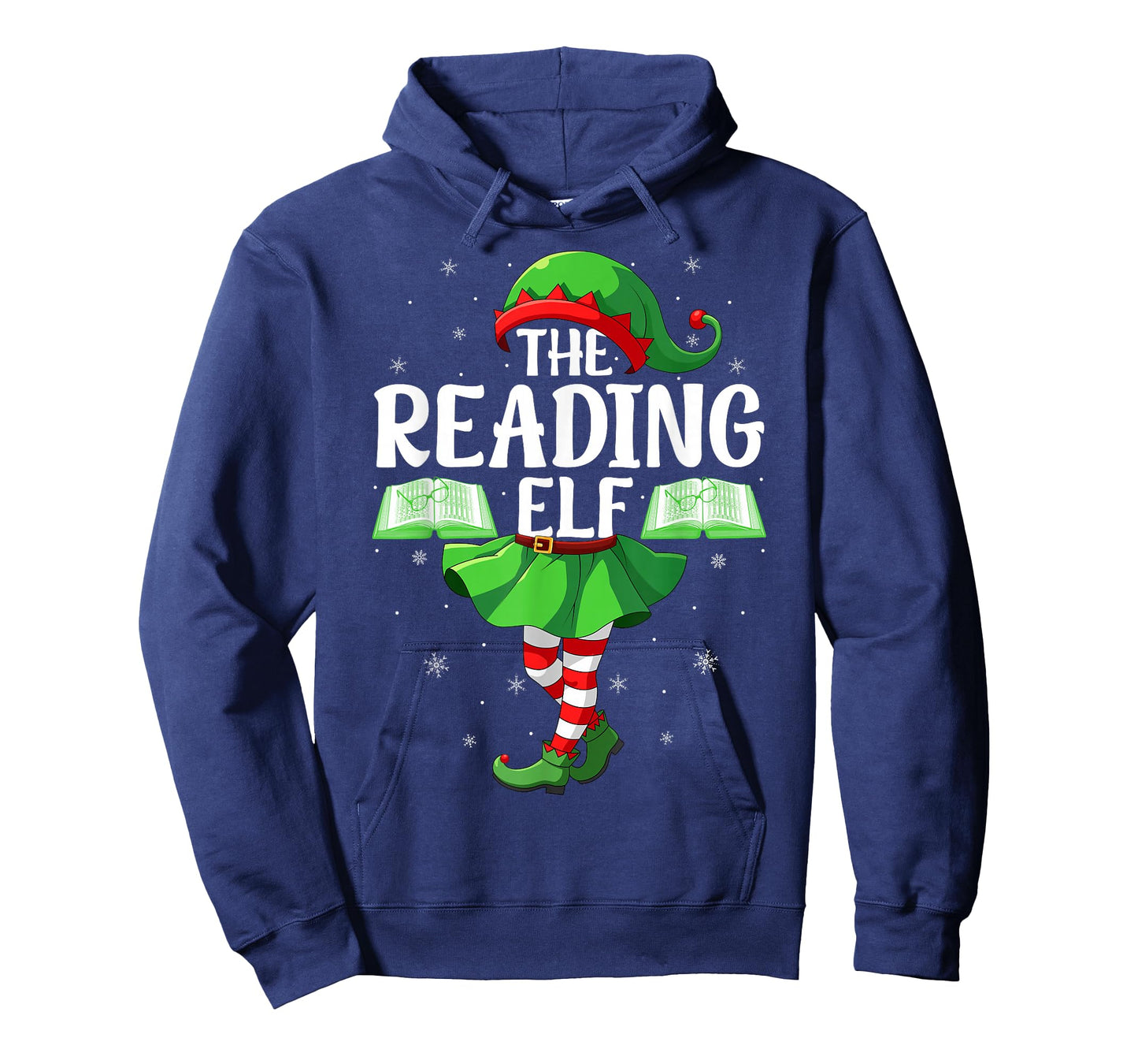Reading Elf Christmas Family Women Girls Elf Squad Xmas T-Shirt