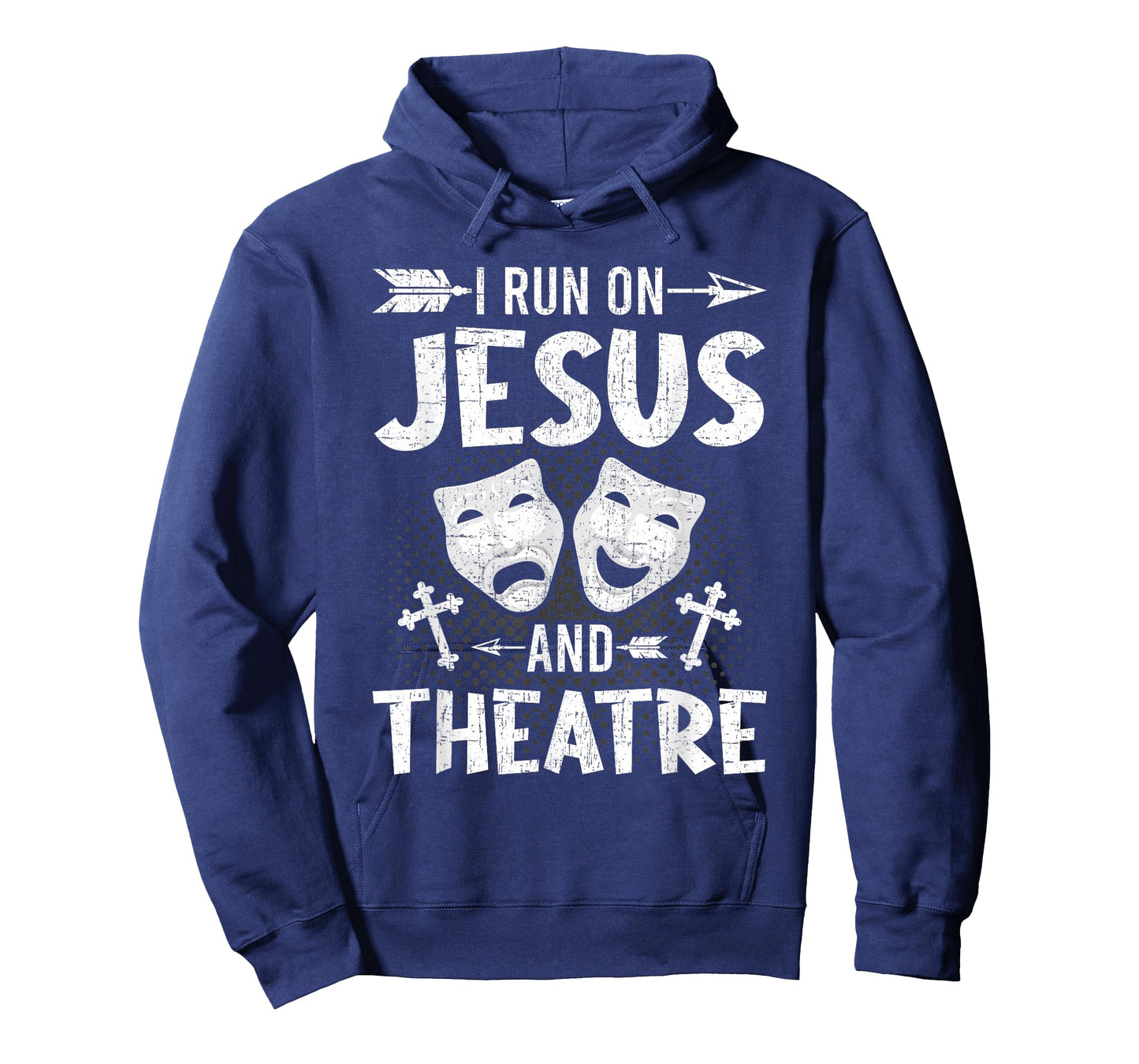 I Run on Jesus and Theatre Actor Actress Acting T-Shirt