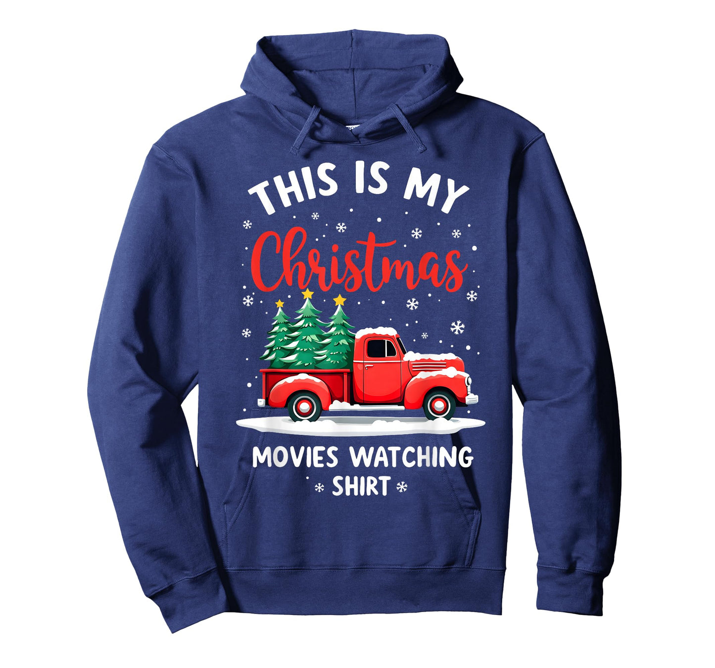 This is My Christmas Movie Watching Shirt Vintage Red Truck T-Shirt