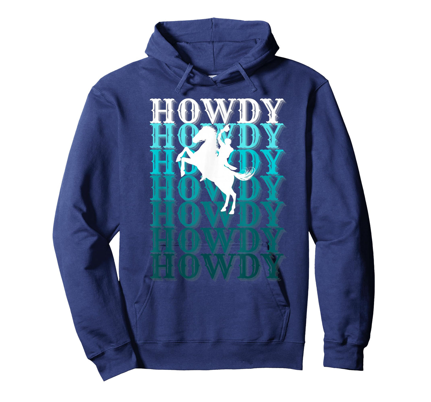 Fun Teal Country Boho Western Greetings Farm Fashion Horses T-Shirt