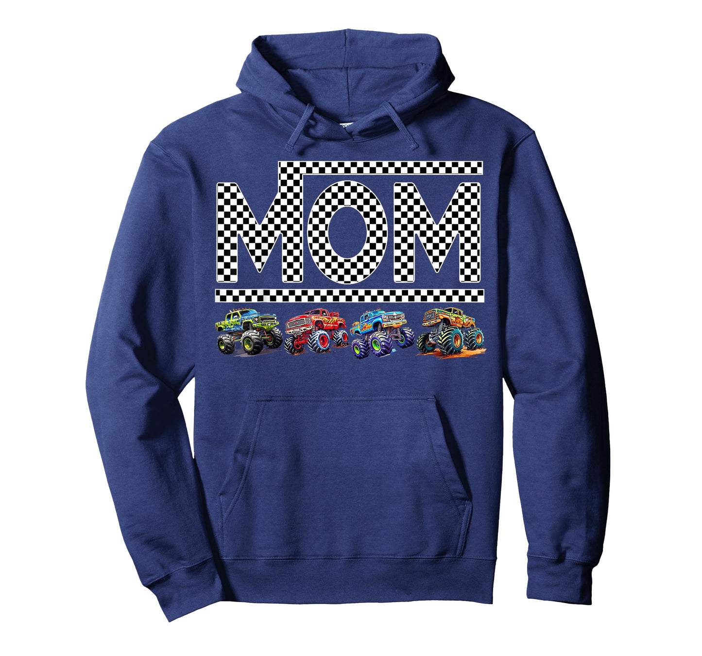 Mom Retro Monster Truck Family Crew Birthday Matching Party T-Shirt
