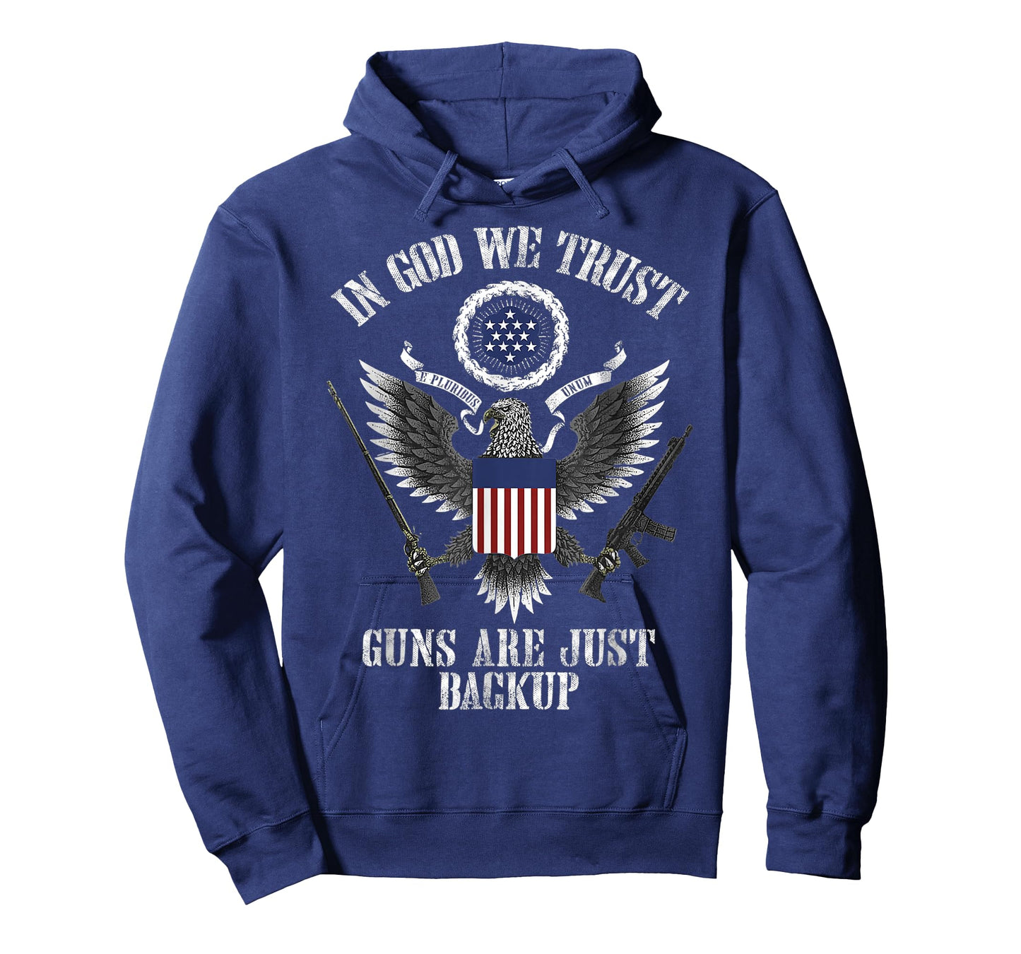 in god we trust guns are just backup T-Shirt
