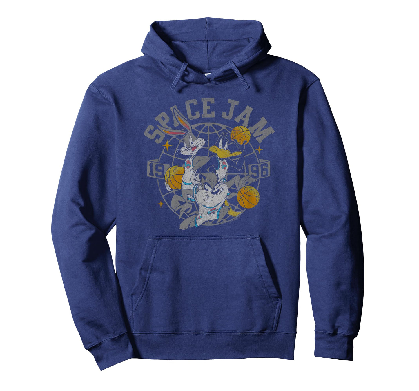 Space Jam Classic Distressed Group Poster T-Shirt