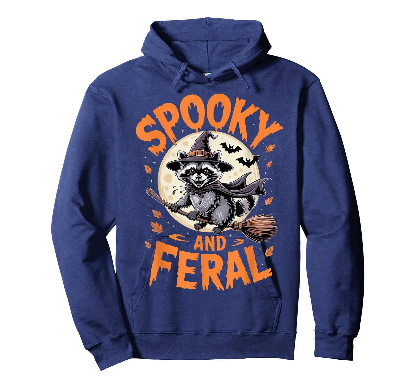 Spooky and Feral Funny Halloween Raccoon Ghost Costume T-Shirt