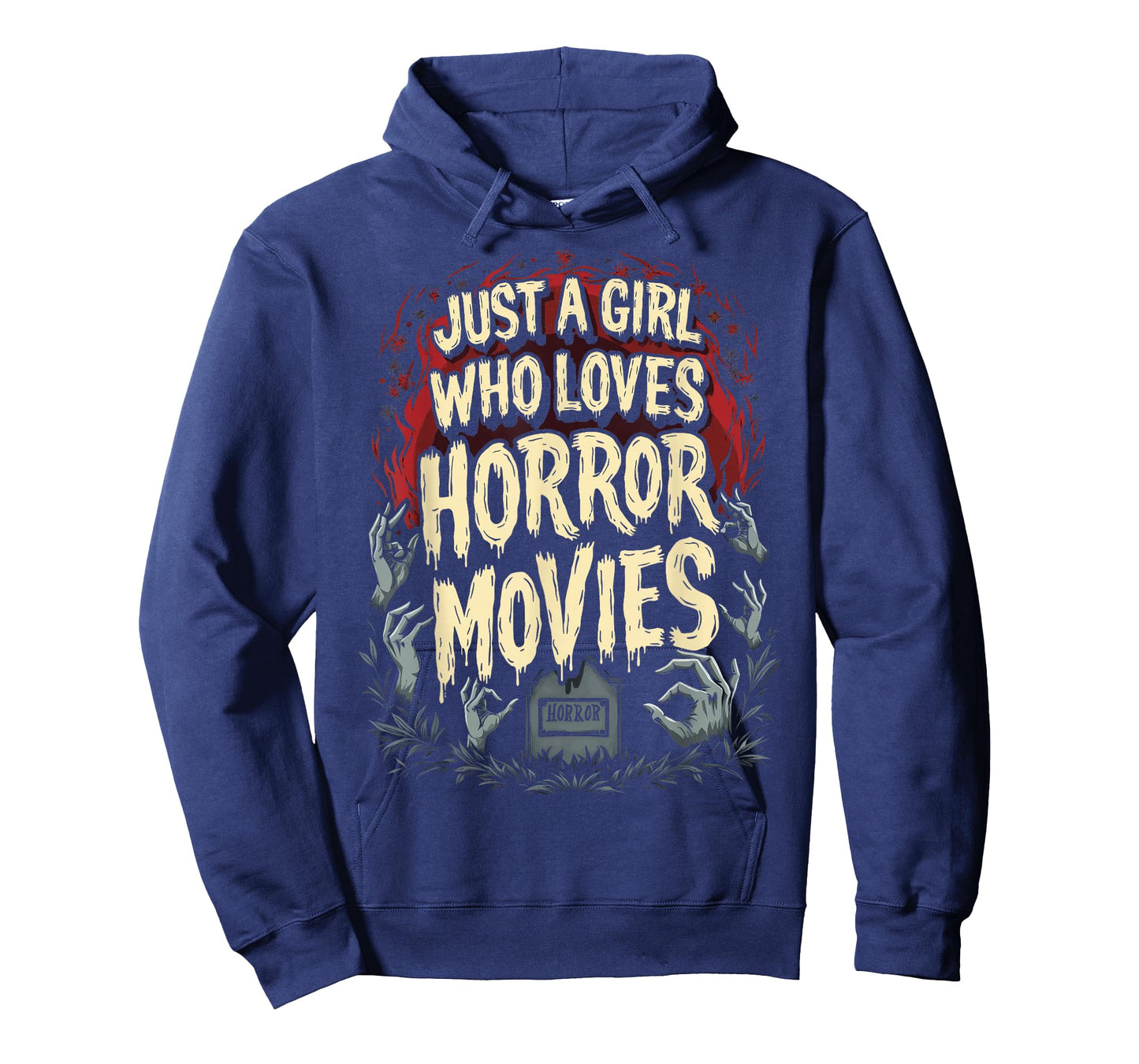 Horror Fan Just A Girl Who Loves Horror Movies Spooky Vibes T-Shirt