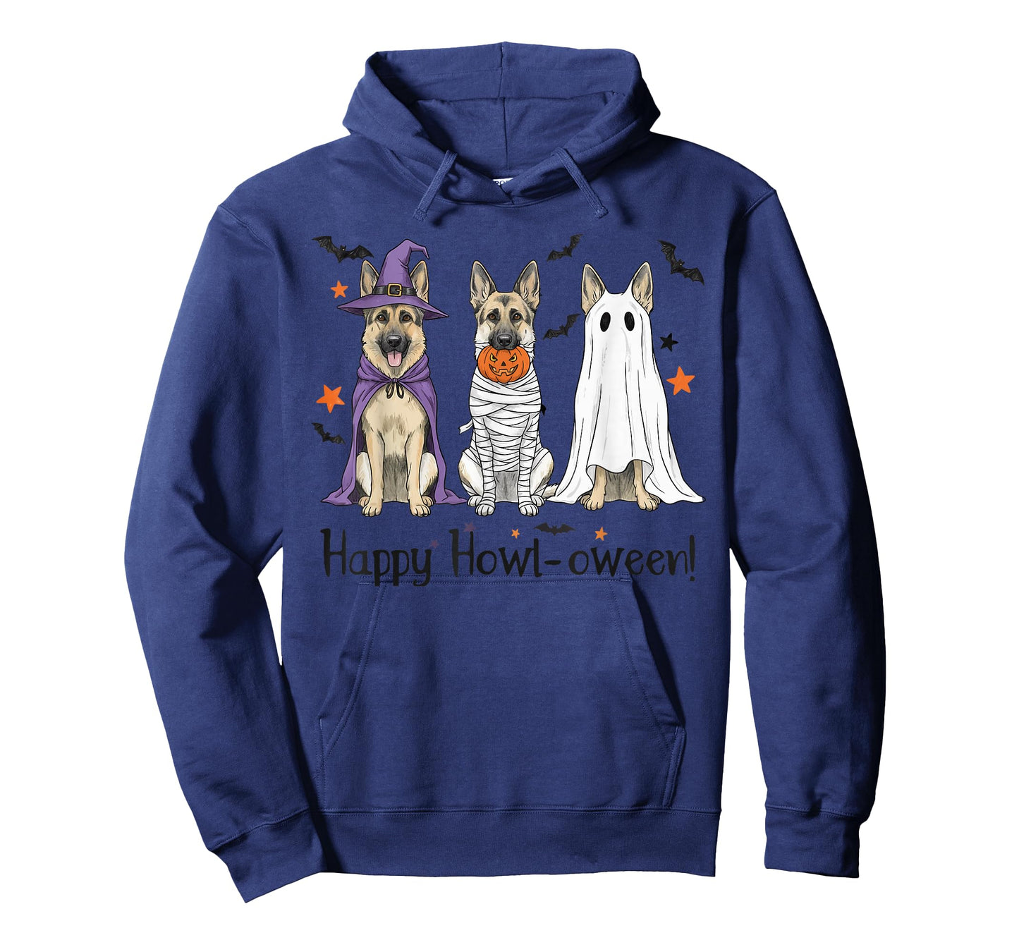 German Shepherd Halloween Witch Mummy Ghost Dog Lover T-Shirt