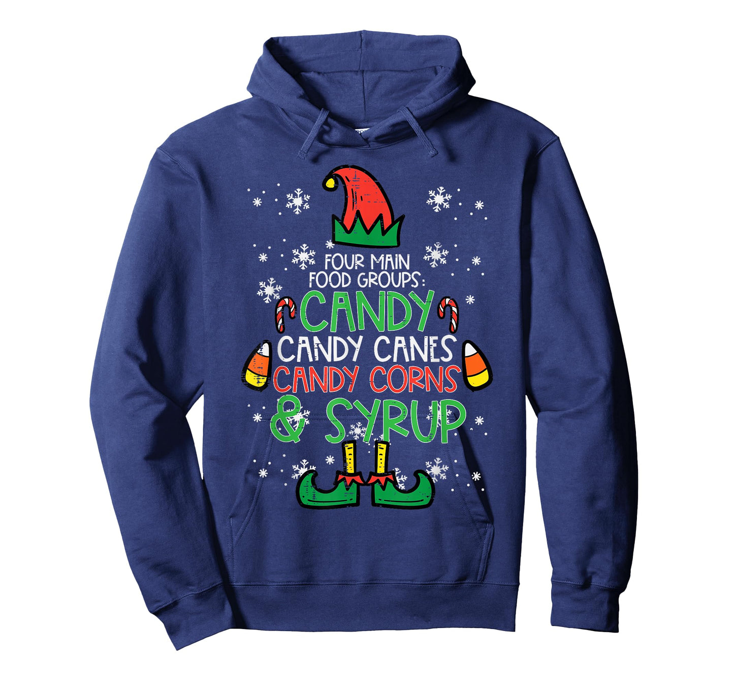 Christmas Food Groups Funny Xmas Candy Cane Men Women Kids T-Shirt