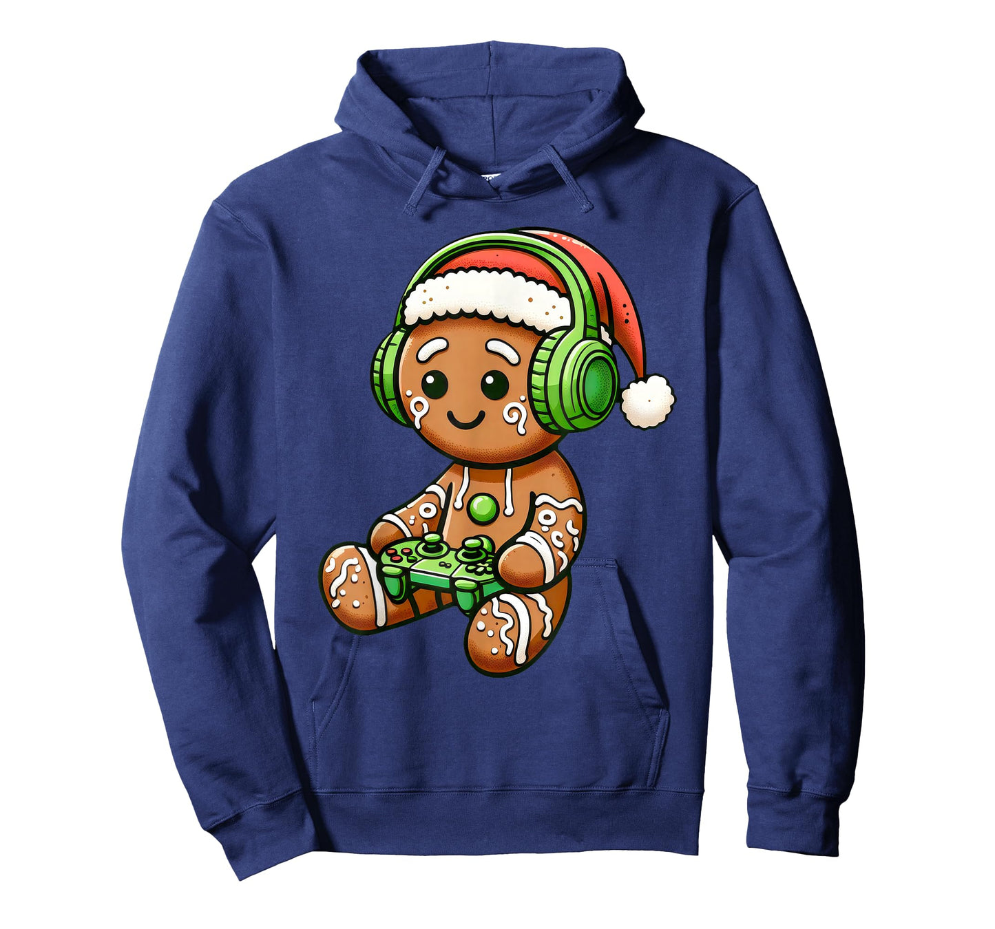 Christmas Gamer Gingerbread Santa Hat Xmas Gaming Men Boys T-Shirt