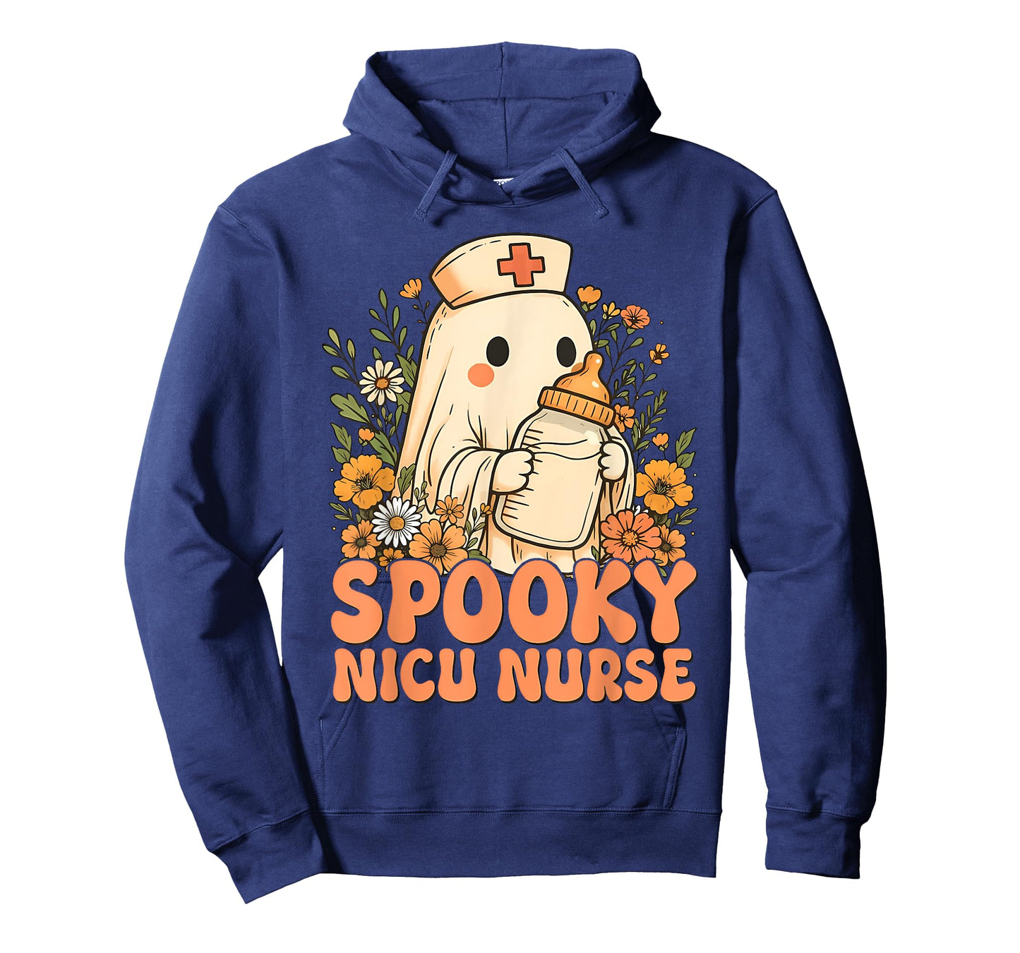 NICU Nurse Spooky Ghost Halloween Cute Nursing Costume T-Shirt
