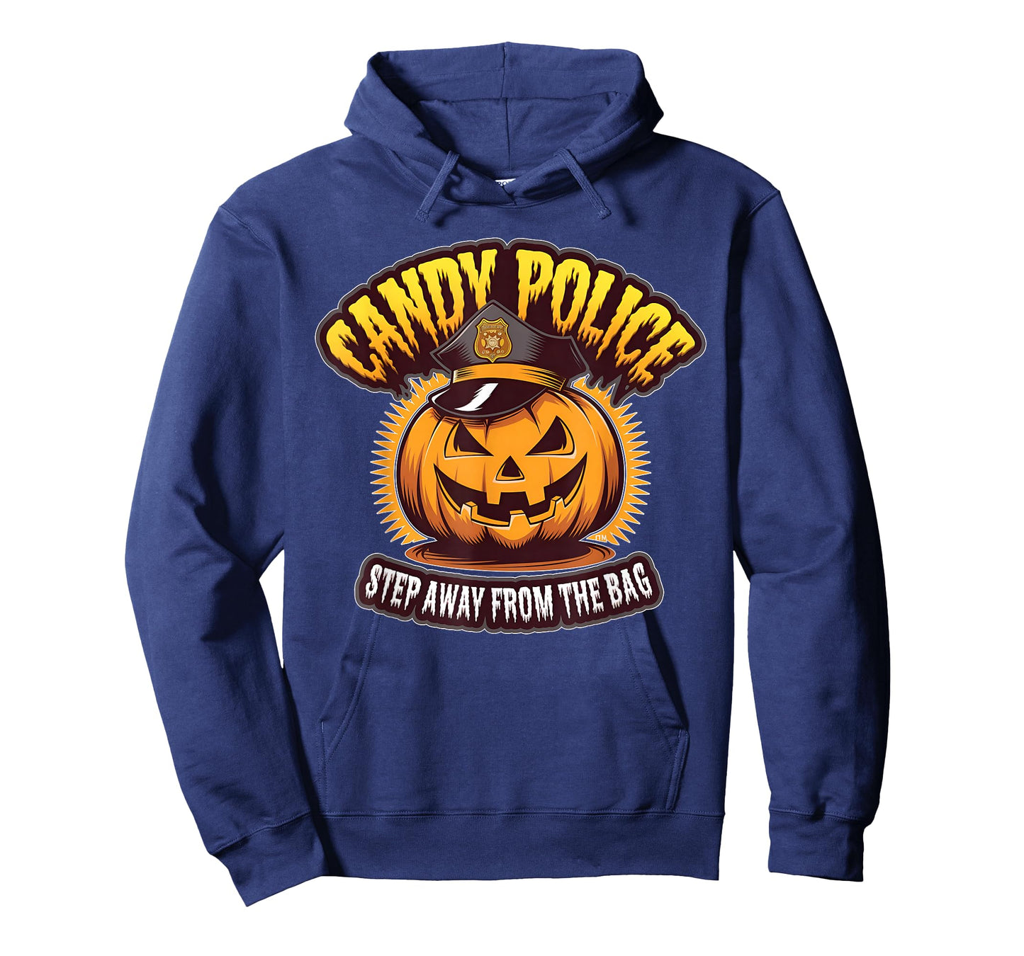 Candy Police Pumpkin Funny Halloween Costume Party Kids T-Shirt